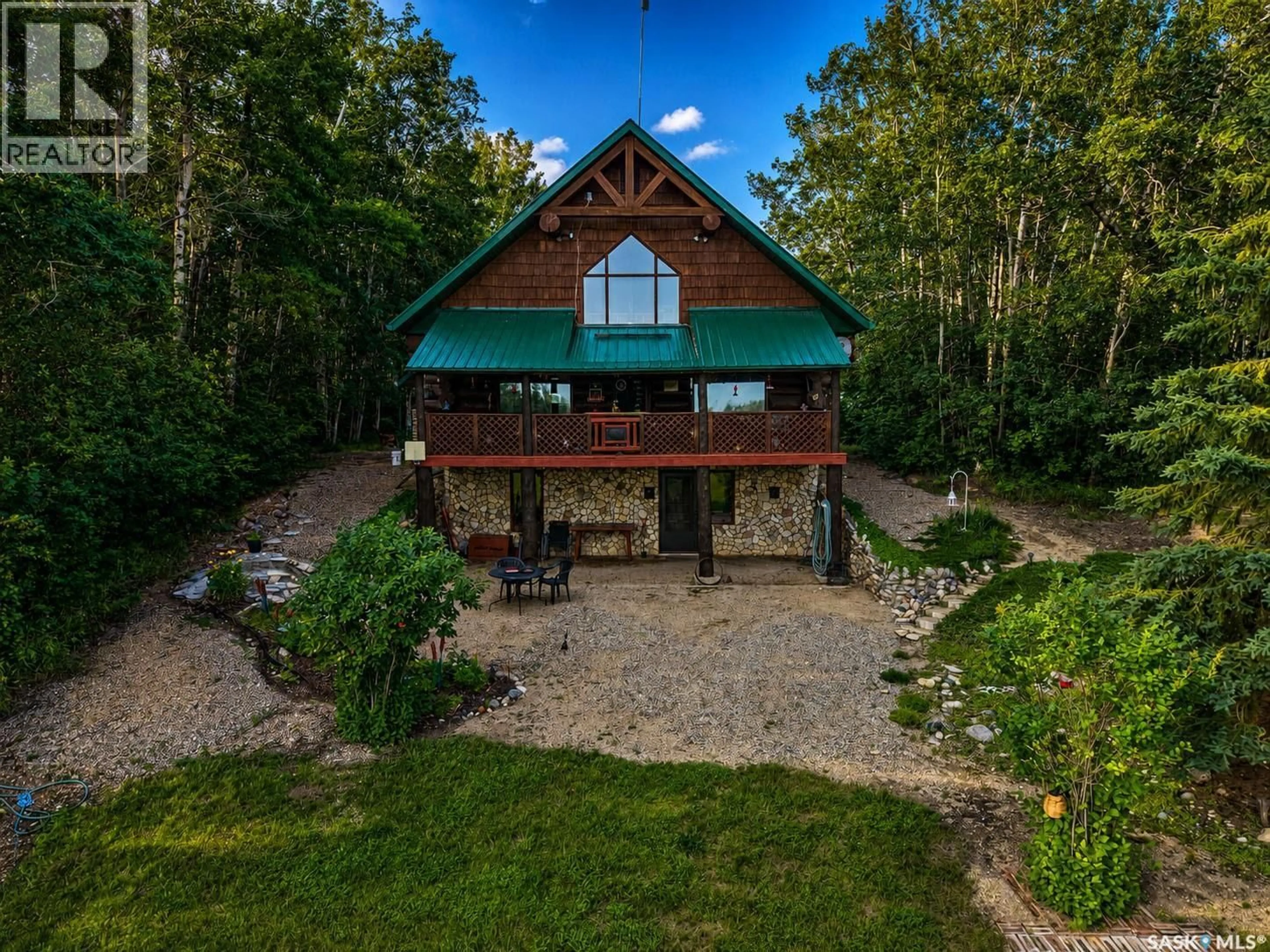 A pic from outside/outdoor area/front of a property/back of a property/a pic from drone, unknown for SASK RIVER FRONT ACREAGE, Prince Albert Rm No. 461 Saskatchewan S6V5P9