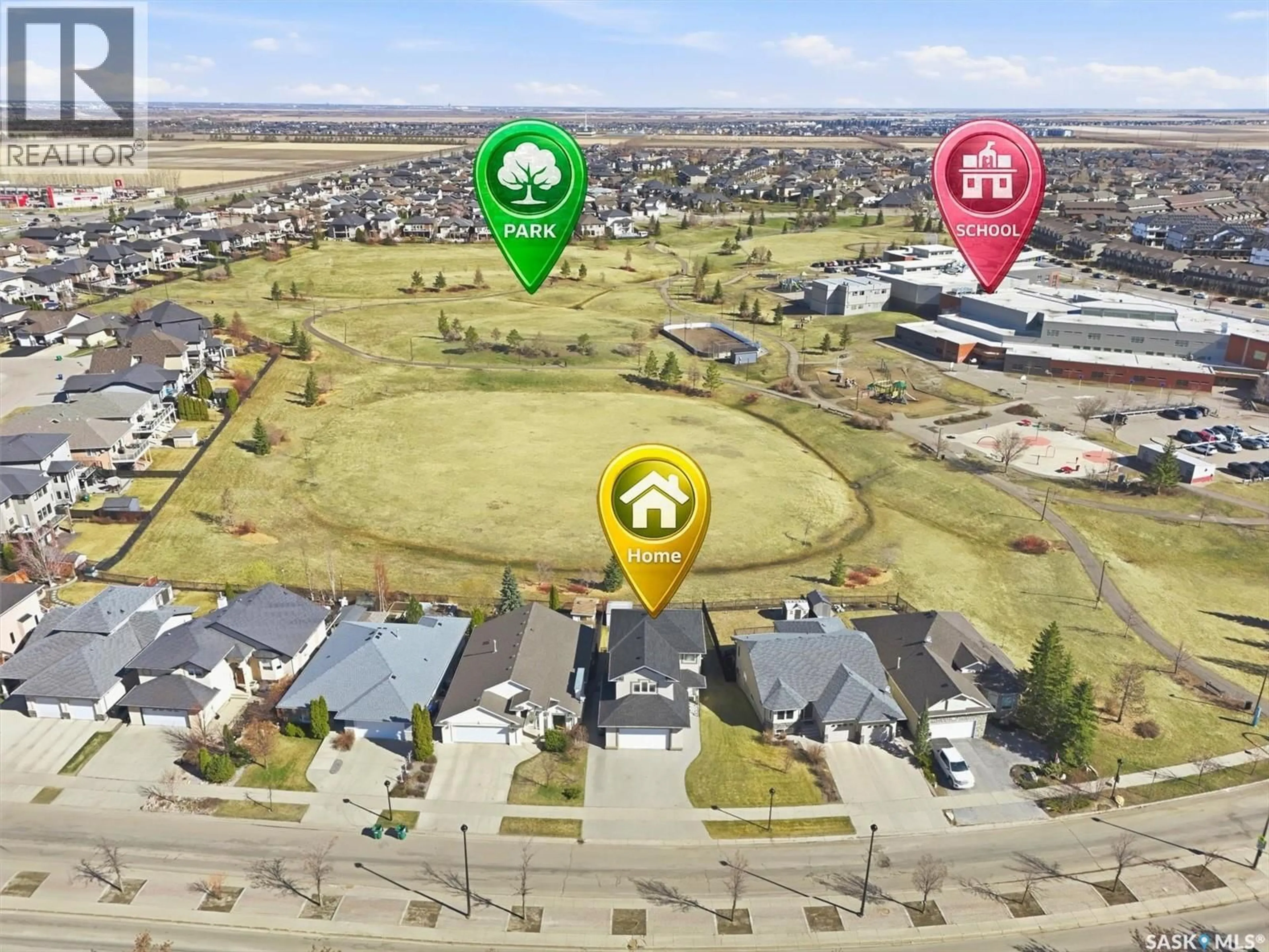 A pic from outside/outdoor area/front of a property/back of a property/a pic from drone, street for 231 WILLOWGROVE BOULEVARD, Saskatoon Saskatchewan S7W1A1