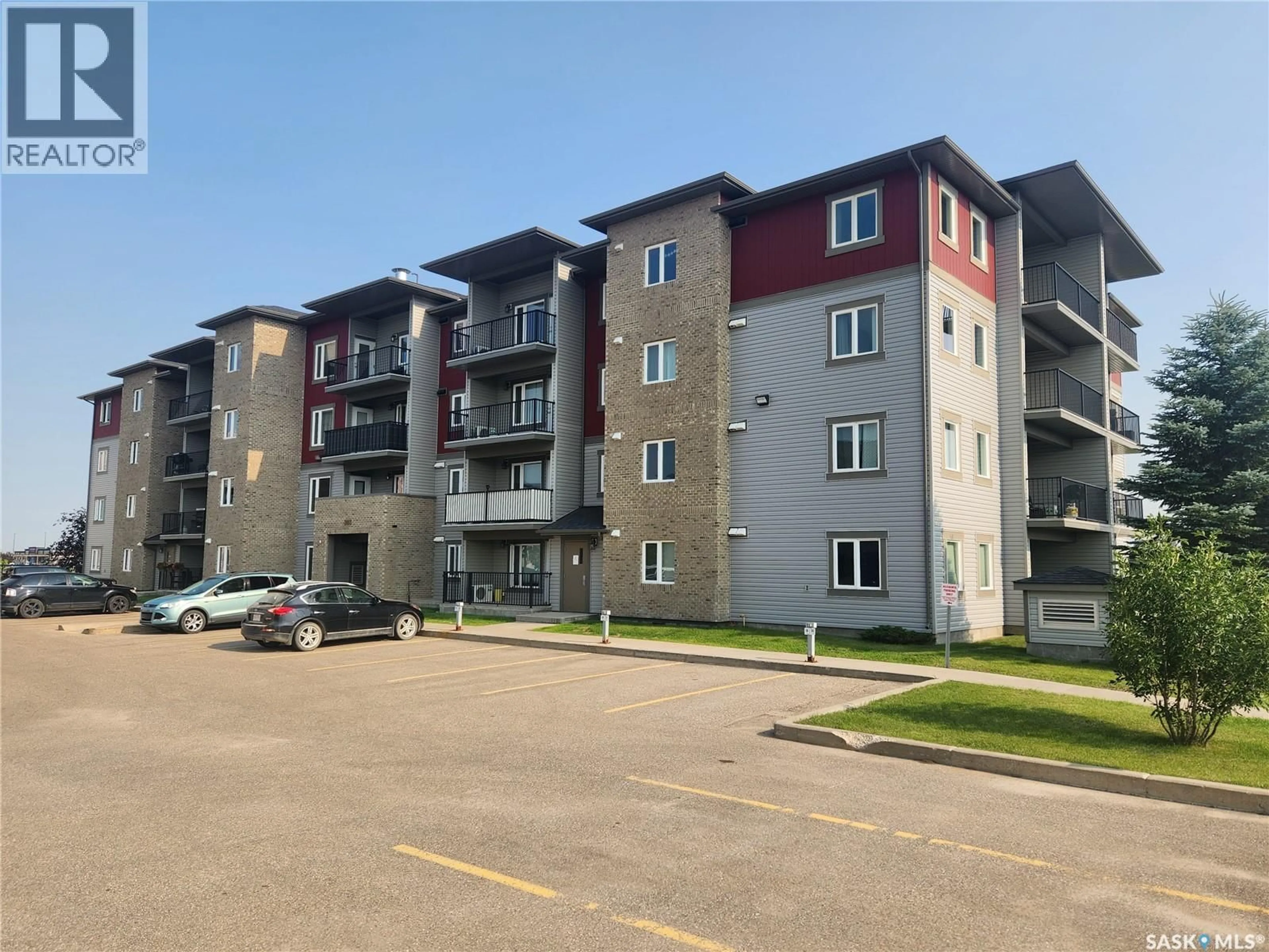 A pic from outside/outdoor area/front of a property/back of a property/a pic from drone, building for 310 308 PETTERSON DRIVE, Estevan Saskatchewan S4A2B8