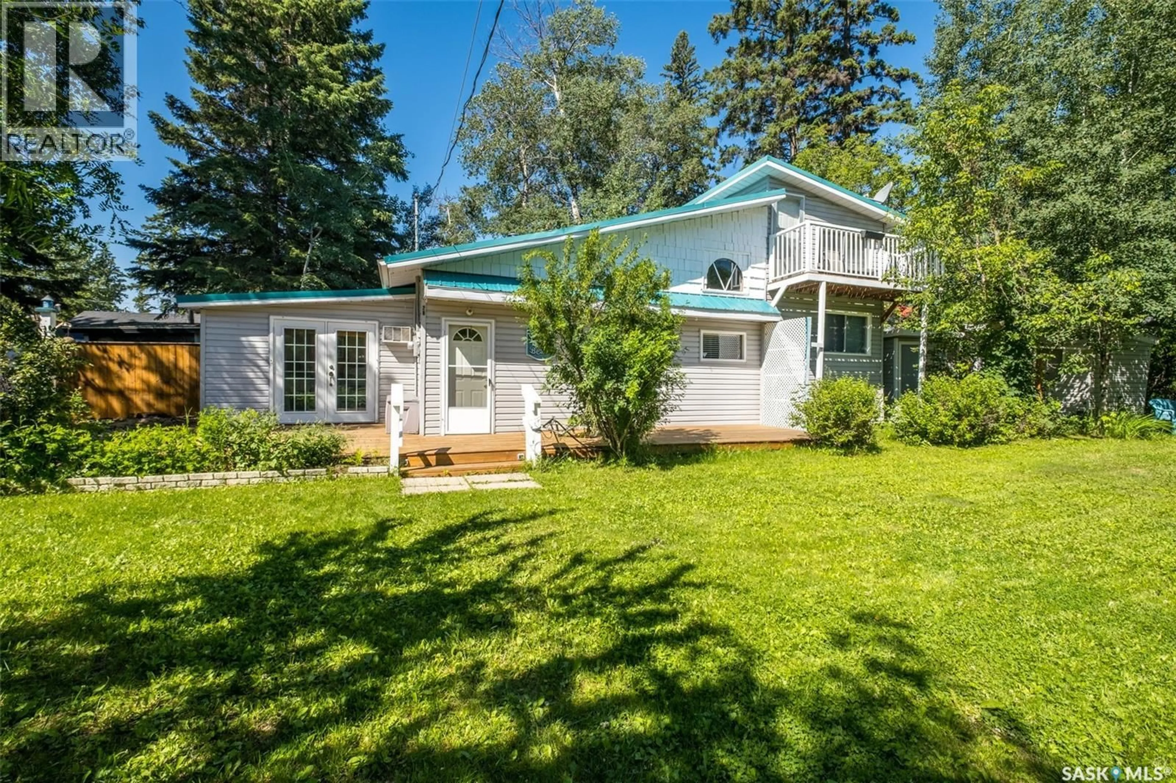 A pic from outside/outdoor area/front of a property/back of a property/a pic from drone, unknown for 2B 9TH STREET, Emma Lake Saskatchewan S0J0N0