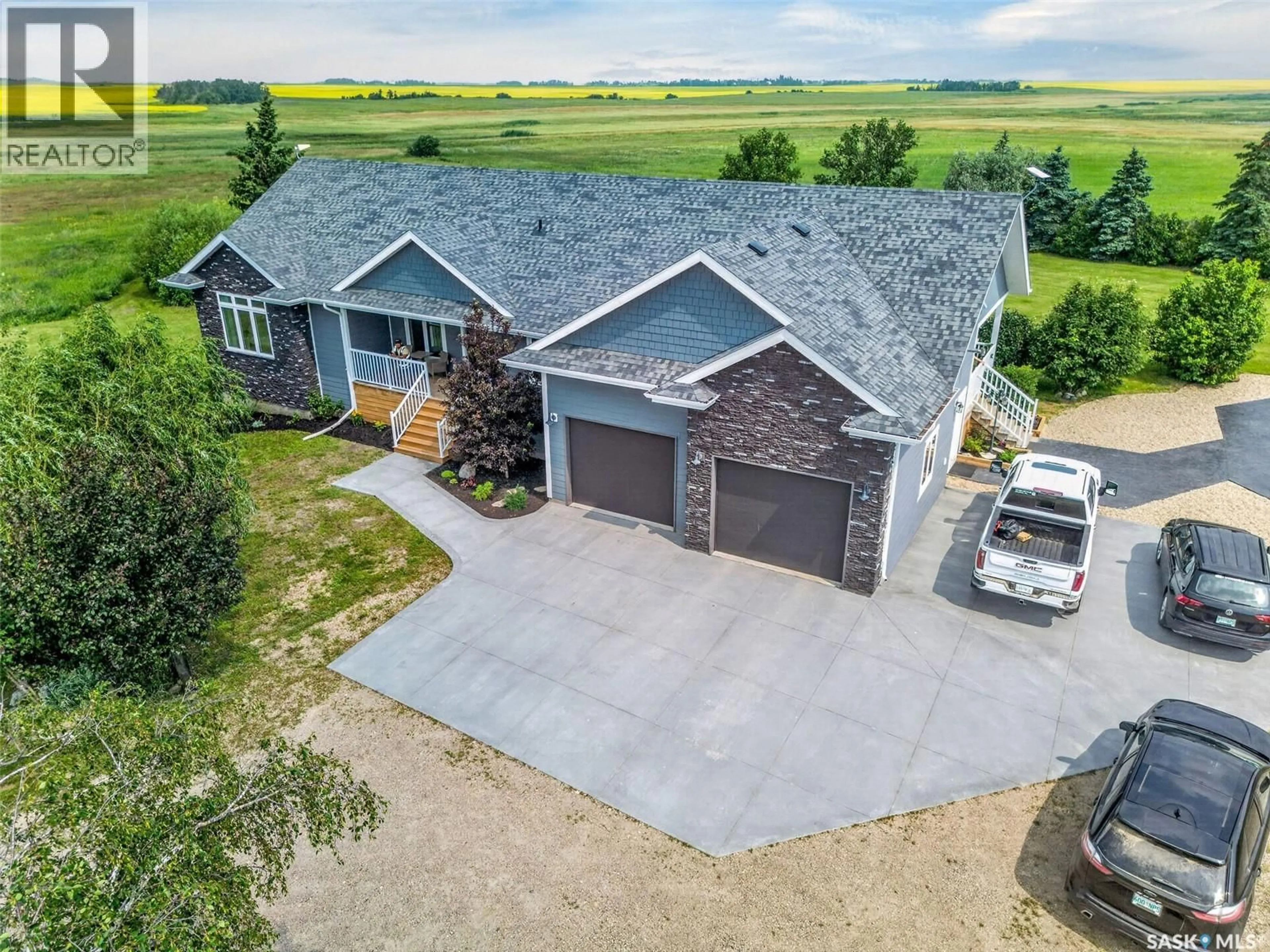 A pic from outside/outdoor area/front of a property/back of a property/a pic from drone, unknown for BRANCEPETH ACREAGE, Birch Hills Rm No. 460 Saskatchewan S0J3A0