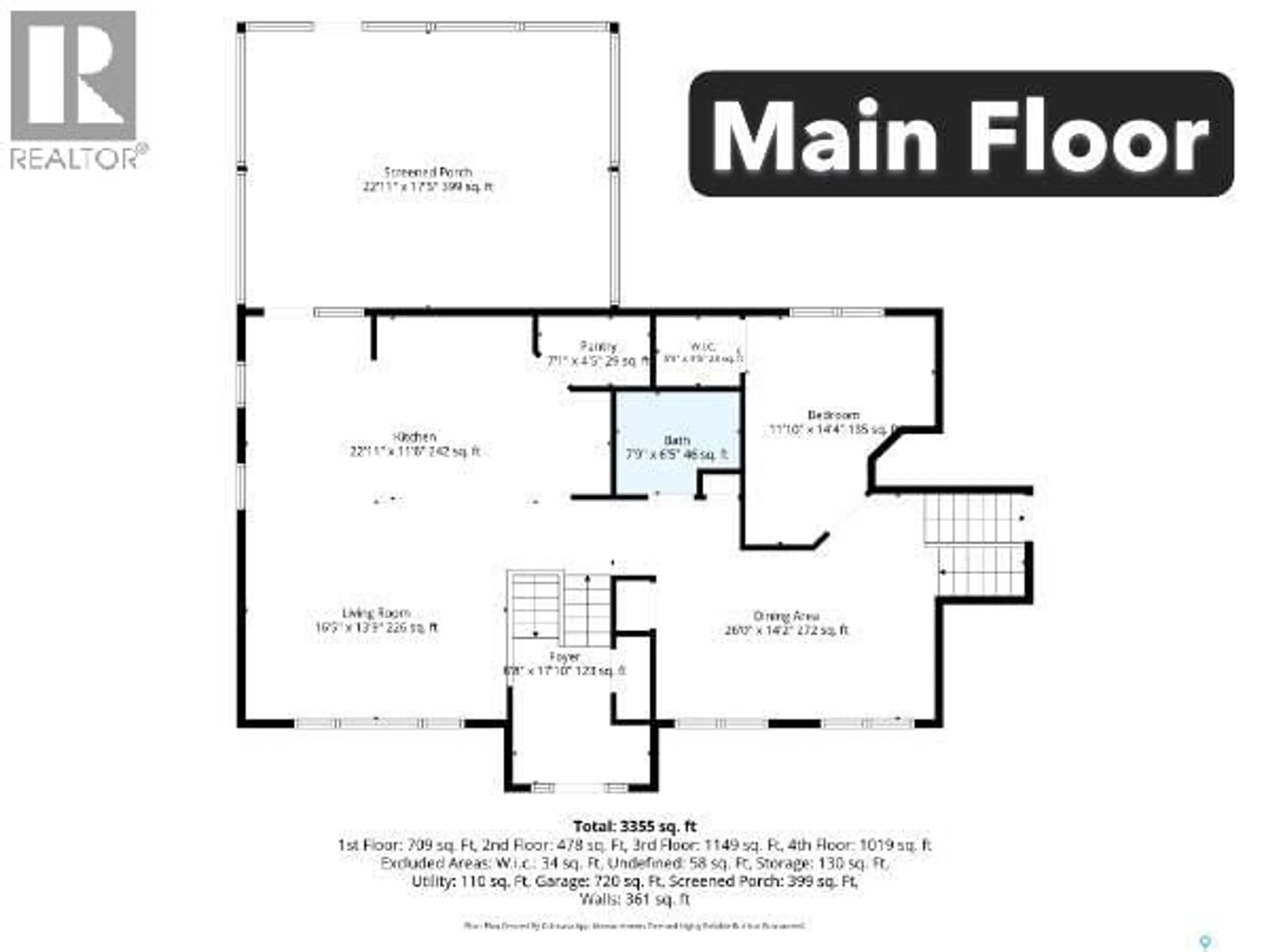 Floor plan for 701 MAIN STREET, Hague Saskatchewan S0K1X0