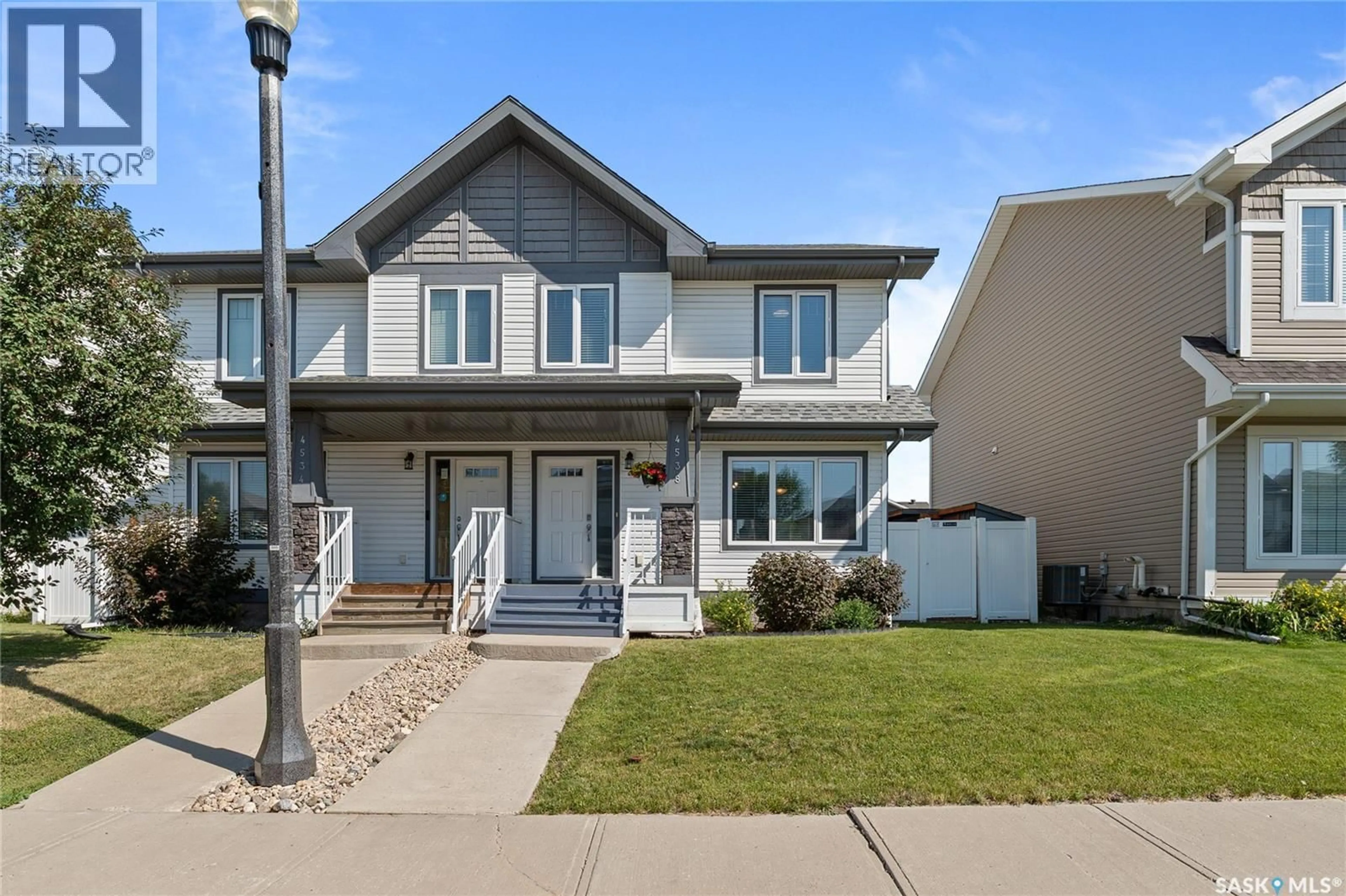 Home with vinyl exterior material, street for 4538 GREEN ROCK ROAD, Regina Saskatchewan S4V3K4