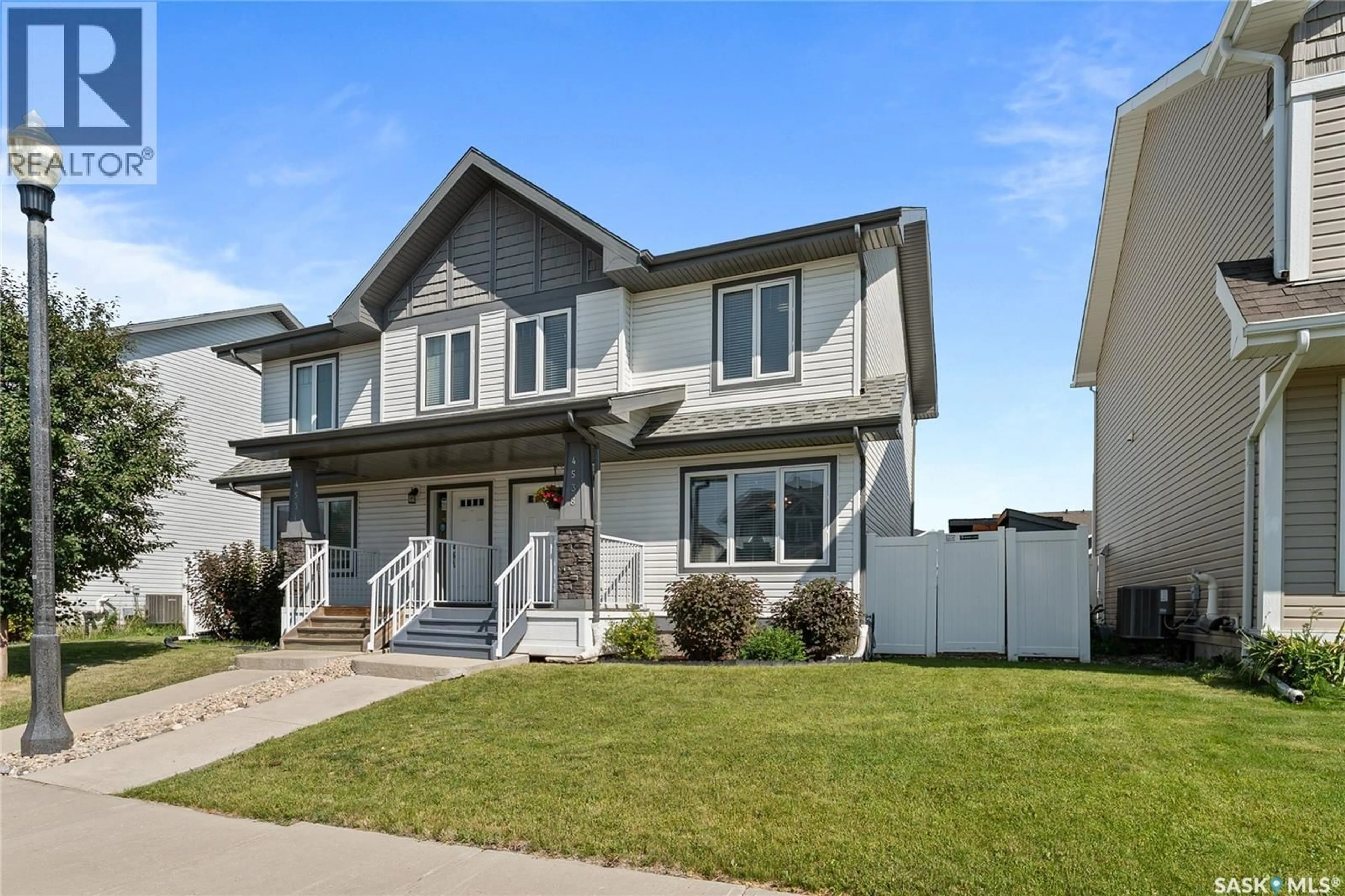 Home with vinyl exterior material, street for 4538 GREEN ROCK ROAD, Regina Saskatchewan S4V3K4
