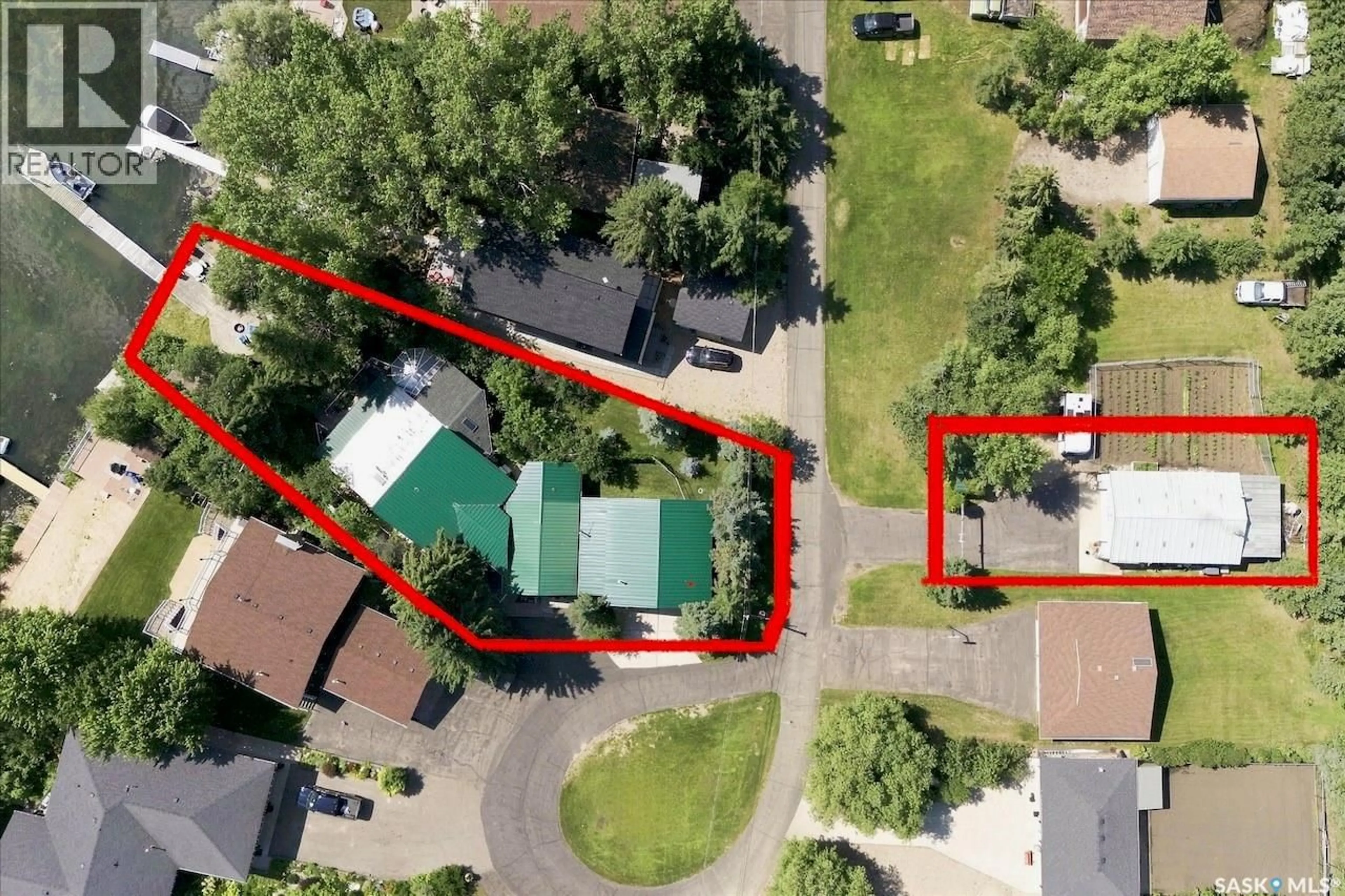 A pic from outside/outdoor area/front of a property/back of a property/a pic from drone, street for 5205 SIBA BEACH, Wakaw Lake Saskatchewan S0K4P0