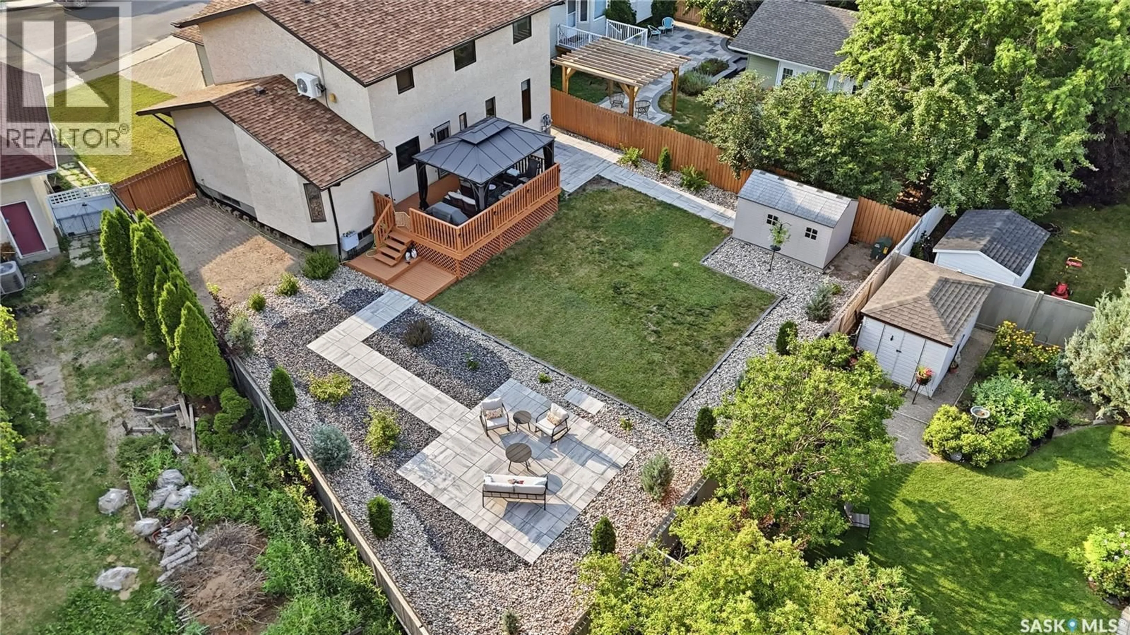 A pic from outside/outdoor area/front of a property/back of a property/a pic from drone, street for 6112 BRUNSKILL PLACE, Regina Saskatchewan S4T7W7