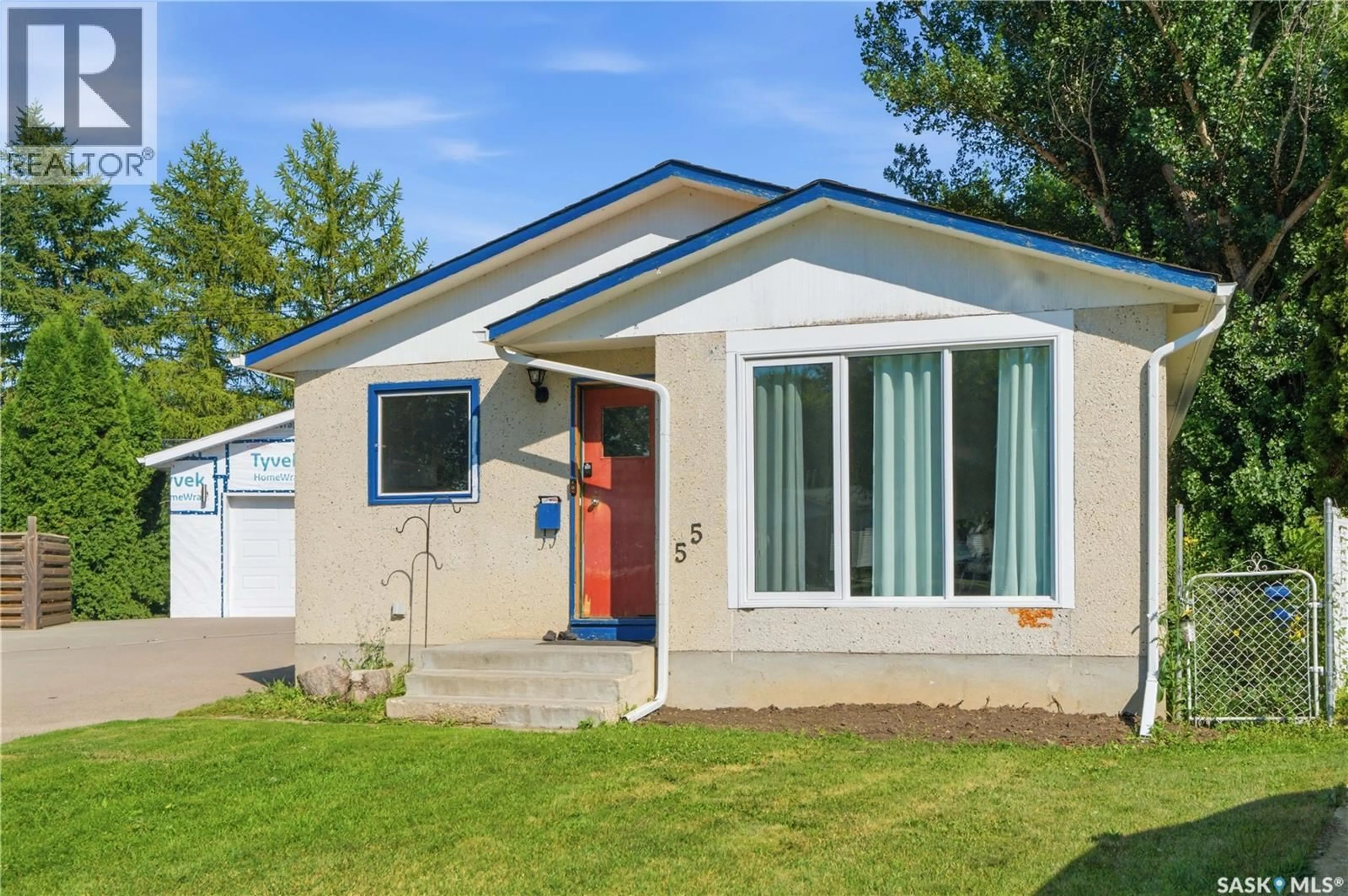 Home with vinyl exterior material, street for 55 TRIDENT CRESCENT, Saskatoon Saskatchewan S7M0P7