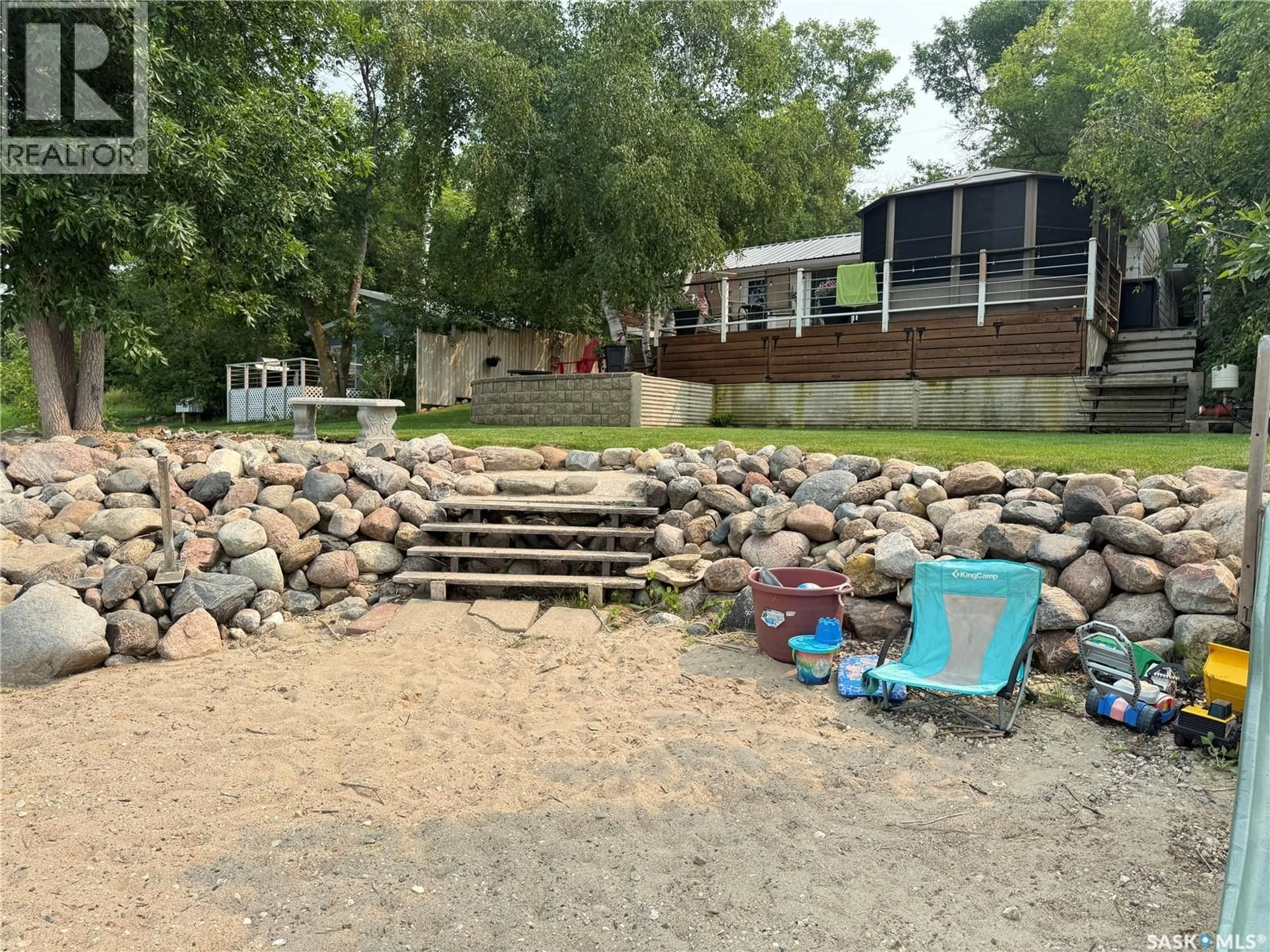 A pic from outside/outdoor area/front of a property/back of a property/a pic from drone, water/lake/river/ocean view for 67 SEASHELL ROAD, Crooked Lake Saskatchewan S0A2B0