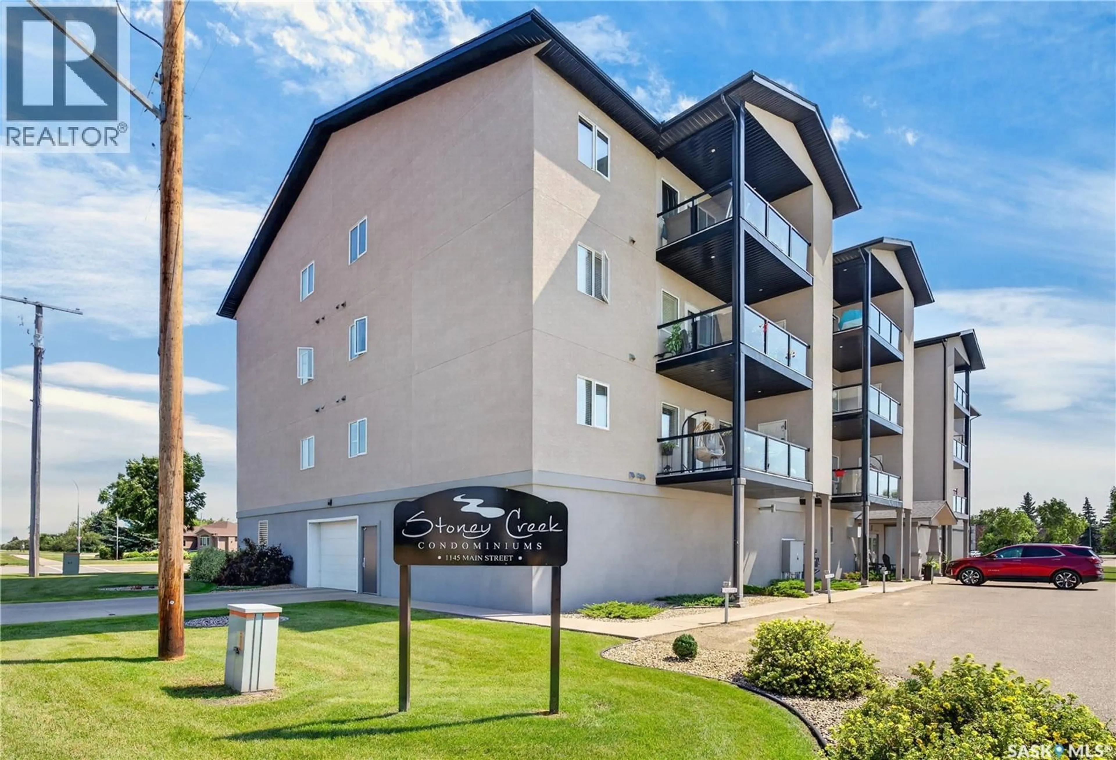 A pic from outside/outdoor area/front of a property/back of a property/a pic from drone, building for 307 - 1145 MAIN STREET, Melfort Saskatchewan S0E1A0