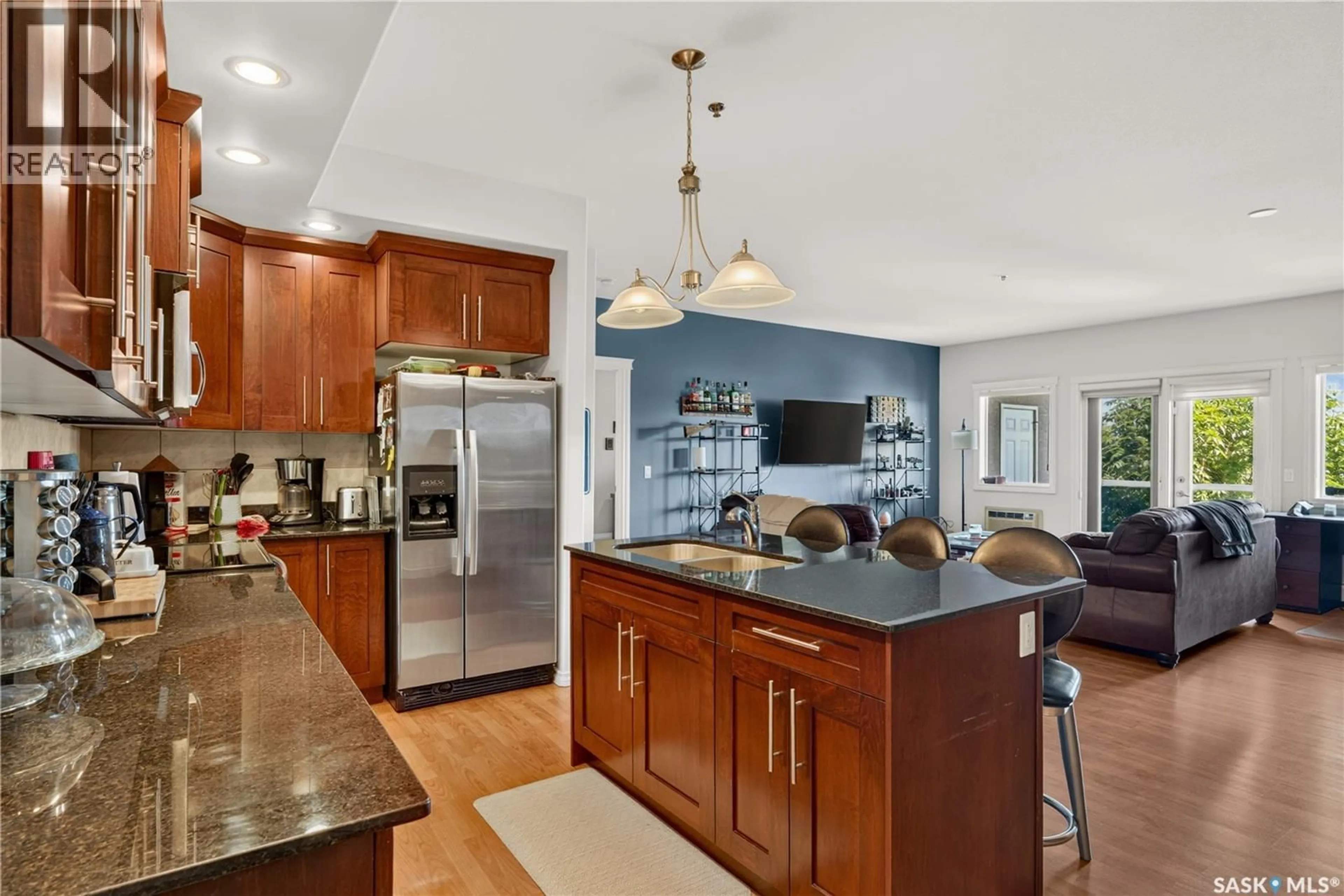 Open concept kitchen, ceramic/tile floor for 307 - 1145 MAIN STREET, Melfort Saskatchewan S0E1A0