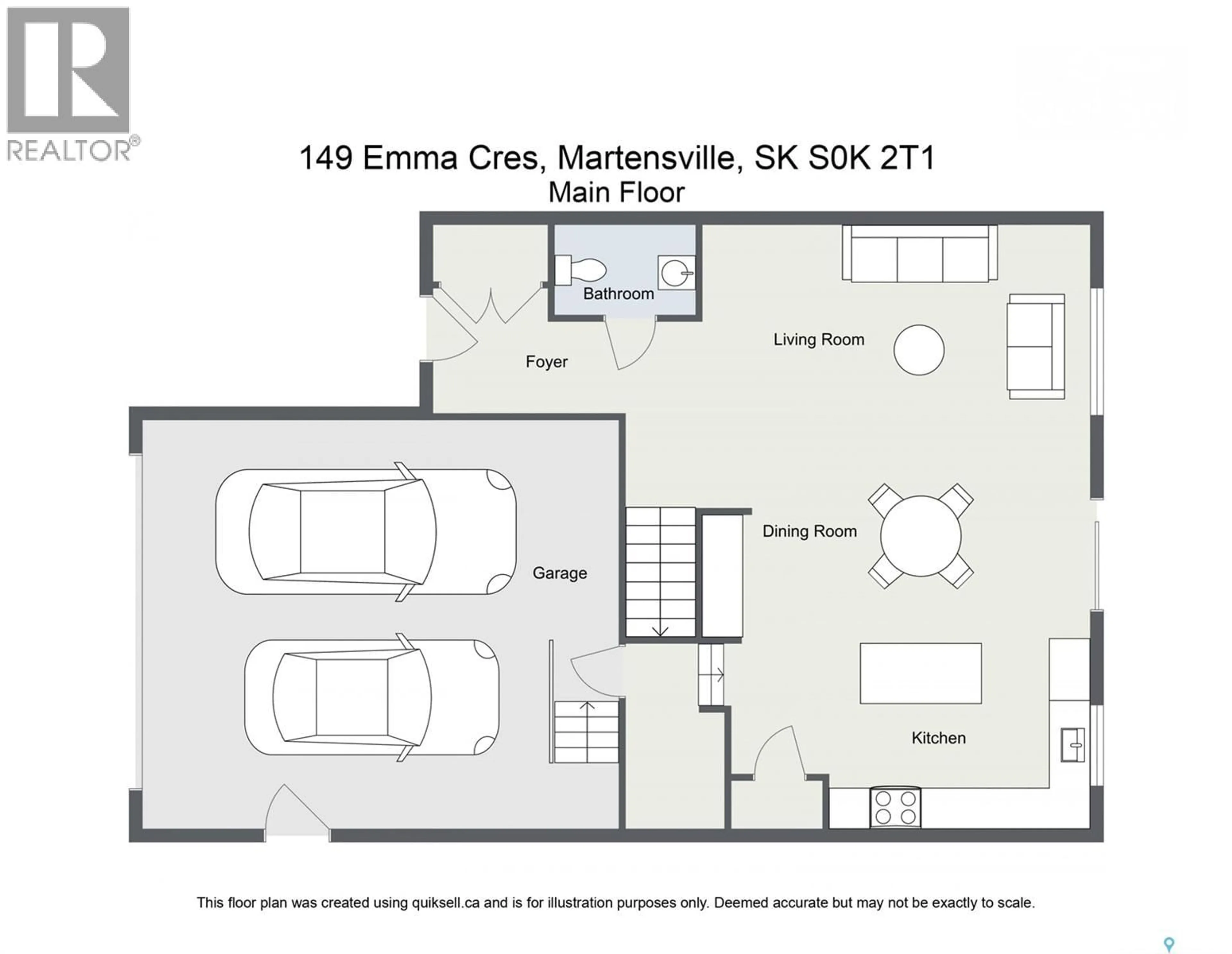 Floor plan for 149 EMMA CRESCENT, Martensville Saskatchewan S0K2T0