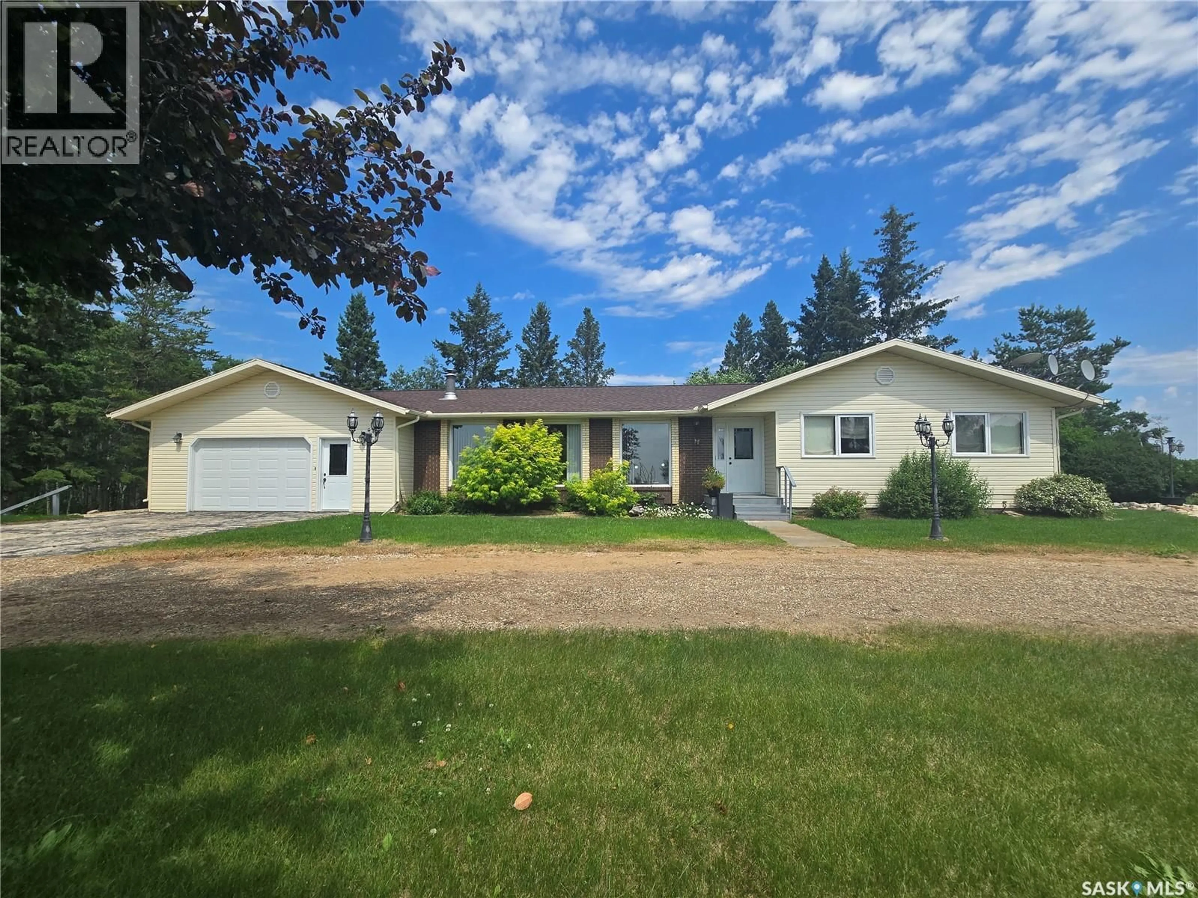 A pic from outside/outdoor area/front of a property/back of a property/a pic from drone, street for SMANDYCH ACREAGE, Cote Rm No. 271 Saskatchewan S0A1S0