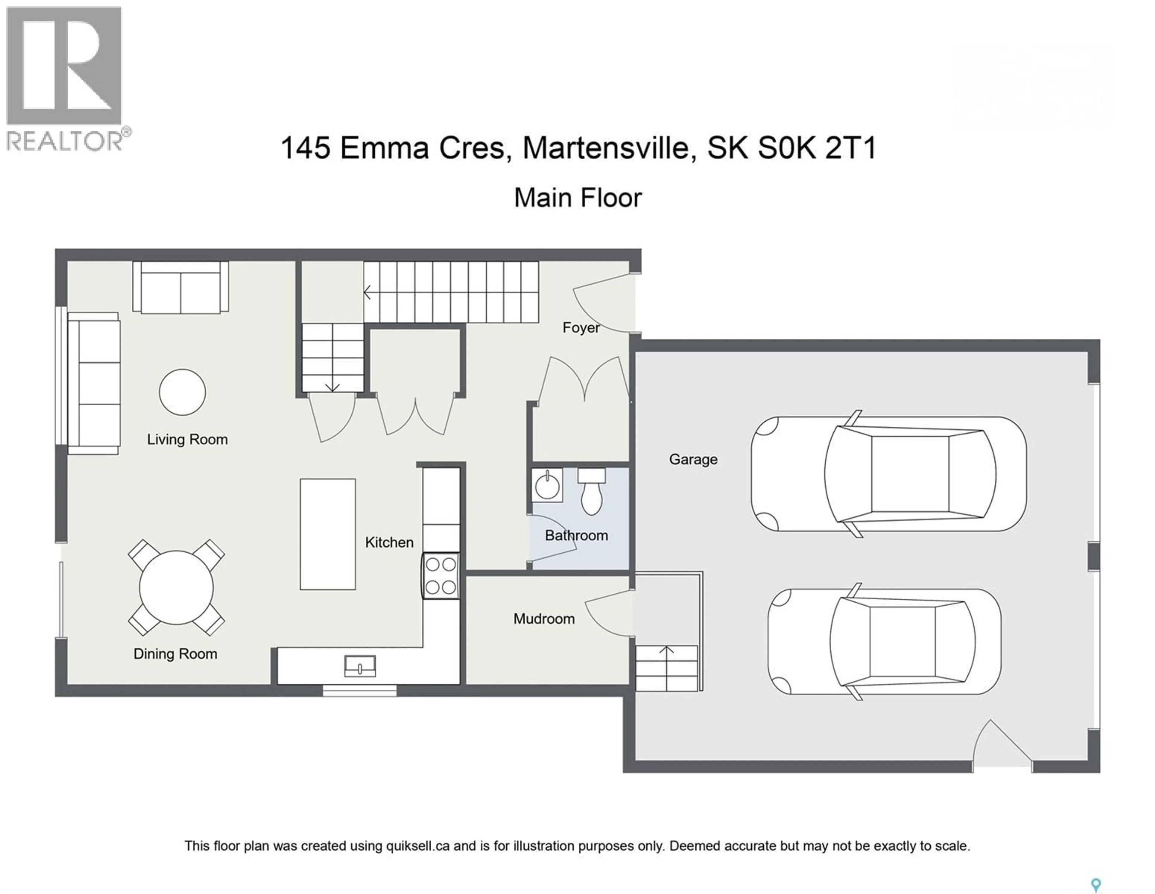Floor plan for 145 EMMA CRESCENT, Martensville Saskatchewan S0K2T0