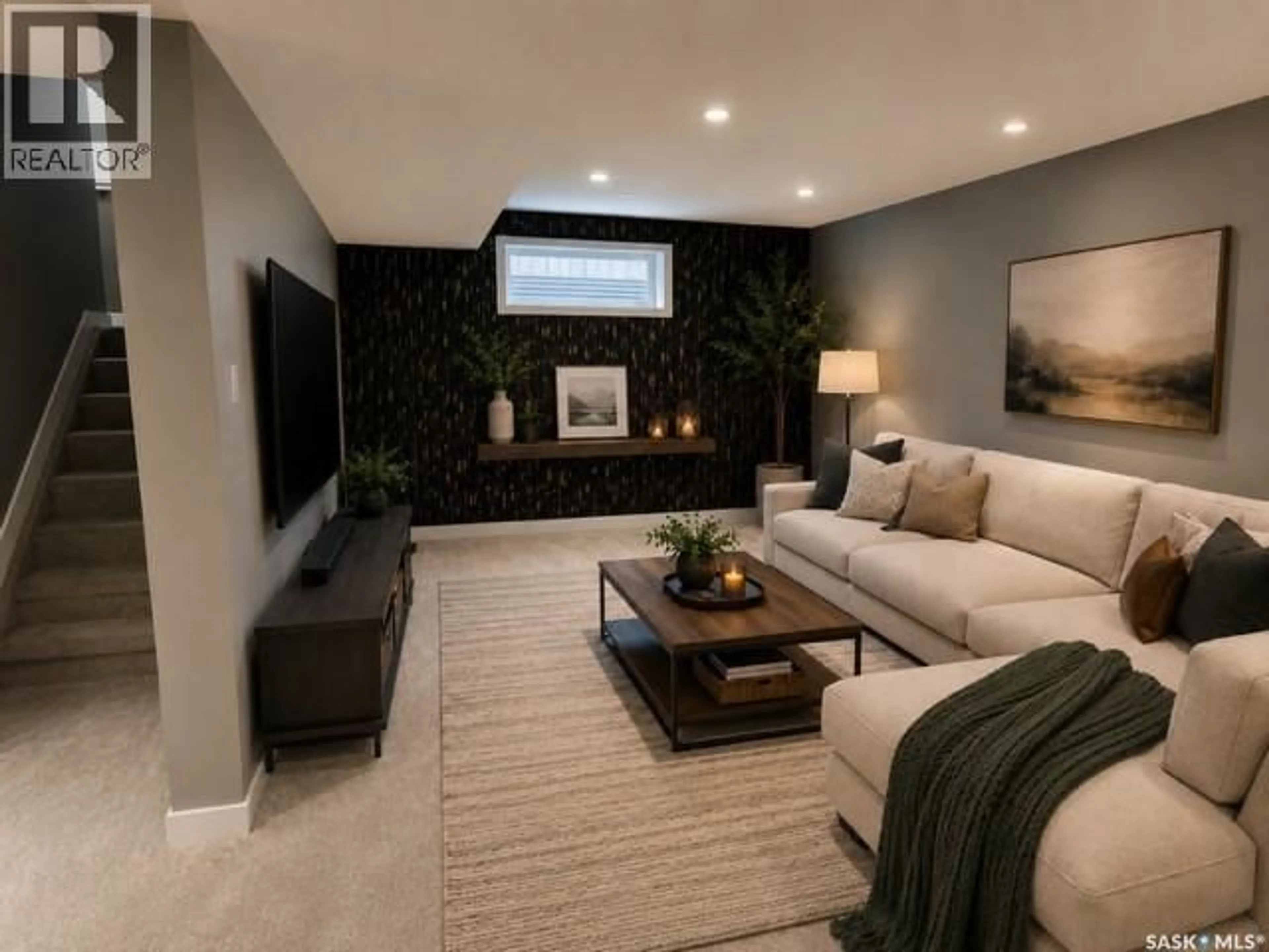 Living room with furniture, unknown for 411 FLYNN LANE, Saskatoon Saskatchewan S7V0L1