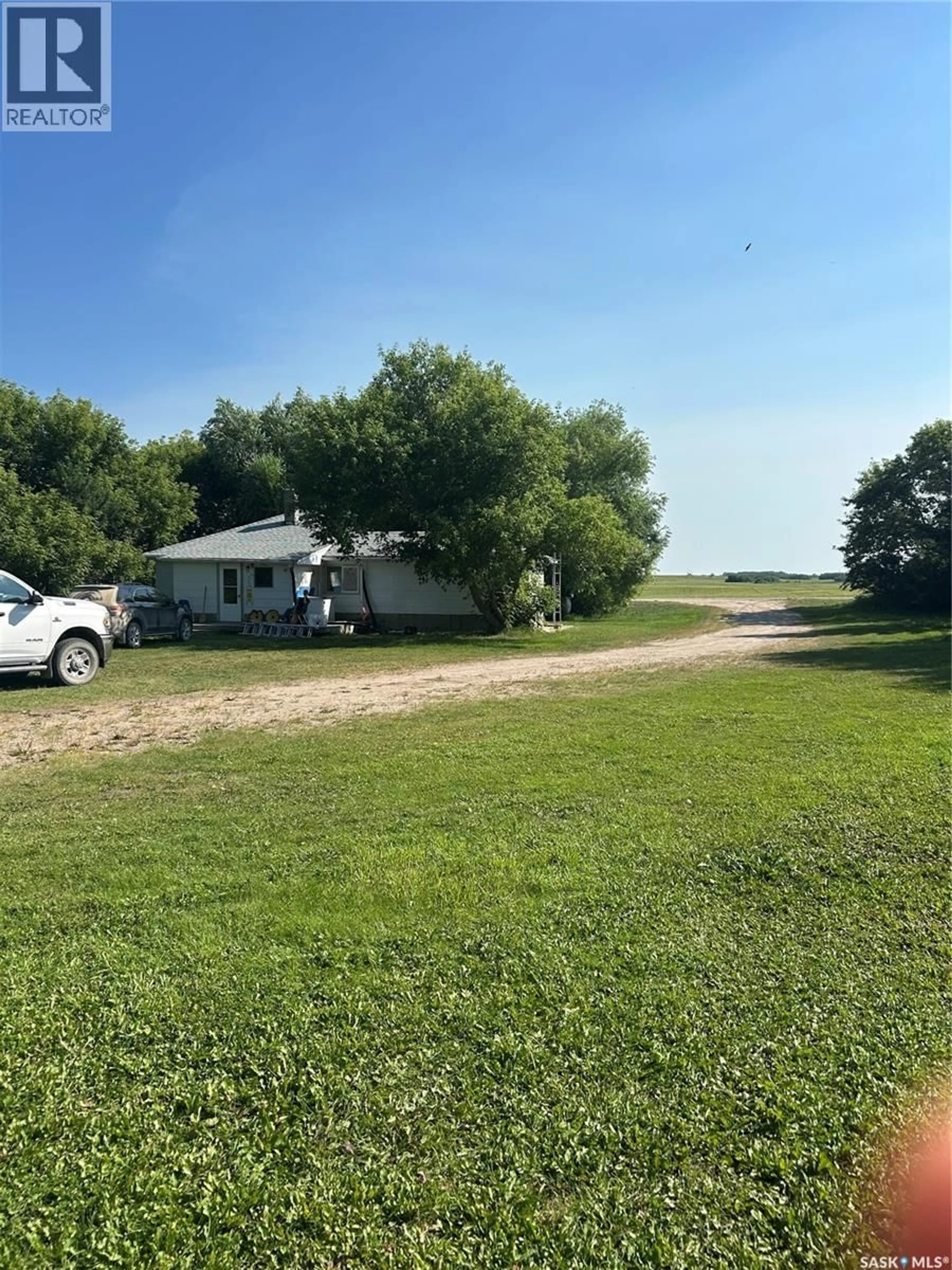 A pic from outside/outdoor area/front of a property/back of a property/a pic from drone, water/lake/river/ocean view for BJERKE ACREAGE, Kellross Rm No. 247 Saskatchewan S0A1V0