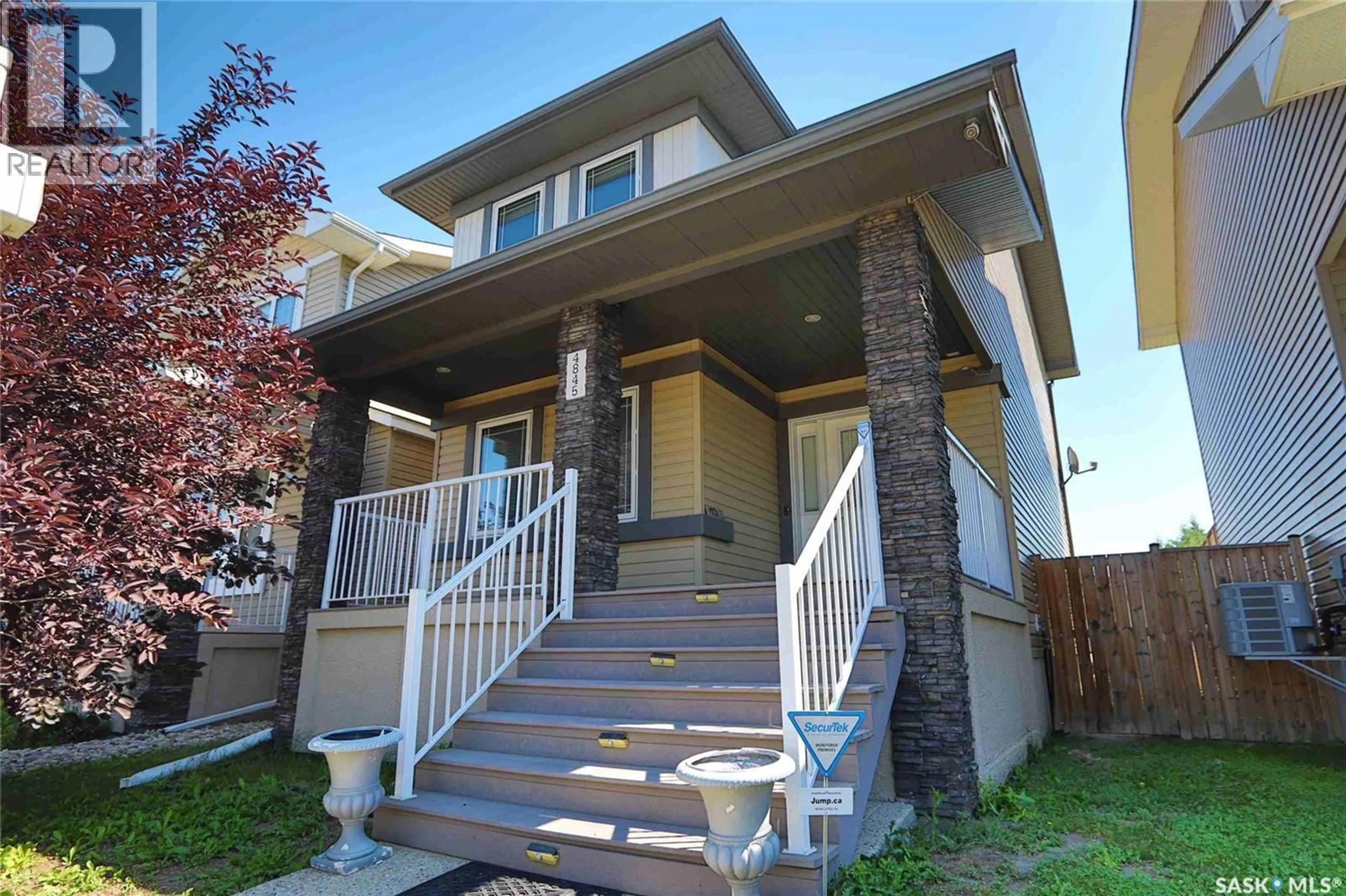 Home with vinyl exterior material, street for 4845 LIBERTY STREET, Regina Saskatchewan S4W0K1