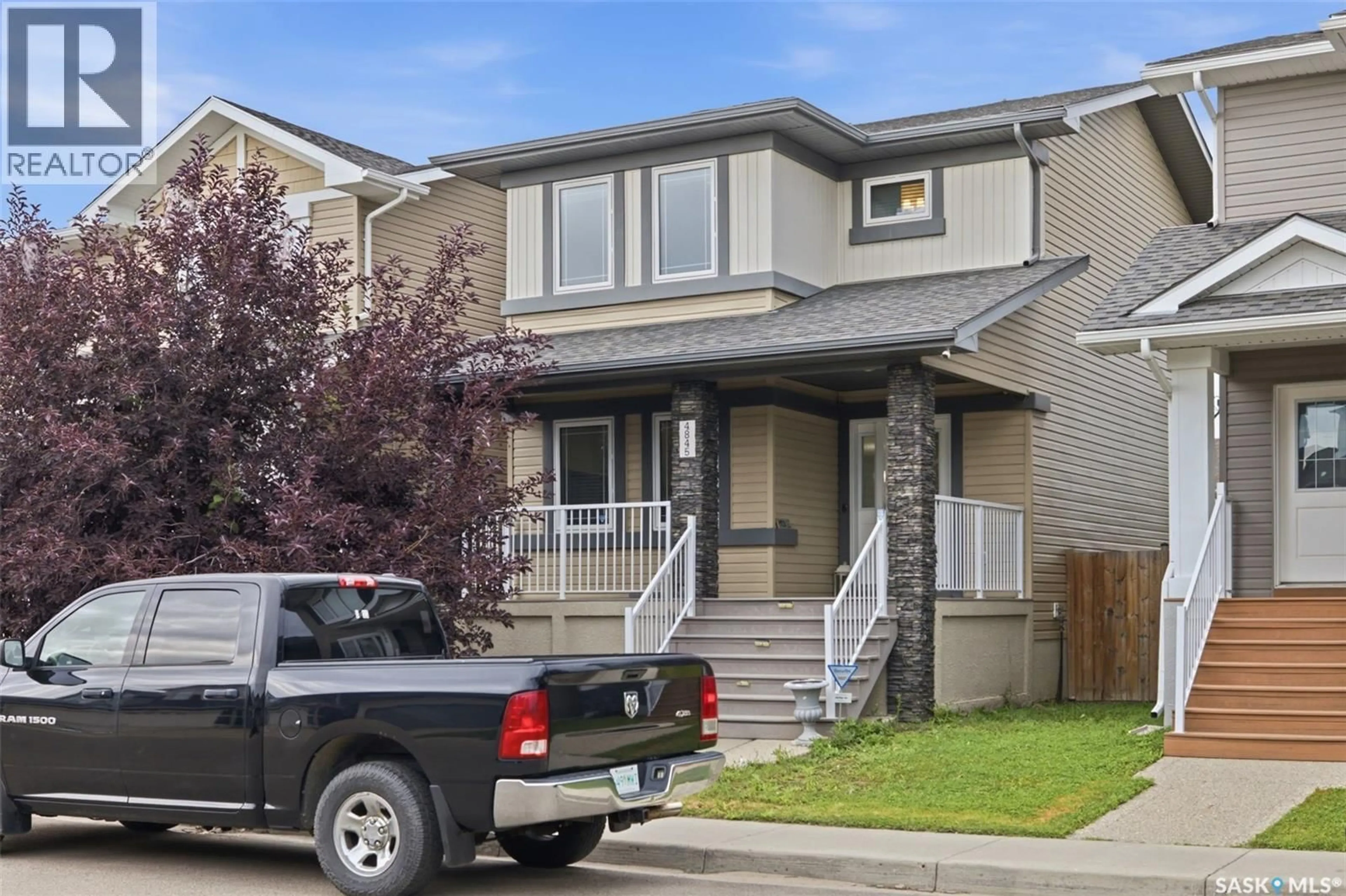 Home with vinyl exterior material, street for 4845 LIBERTY STREET, Regina Saskatchewan S4W0K1