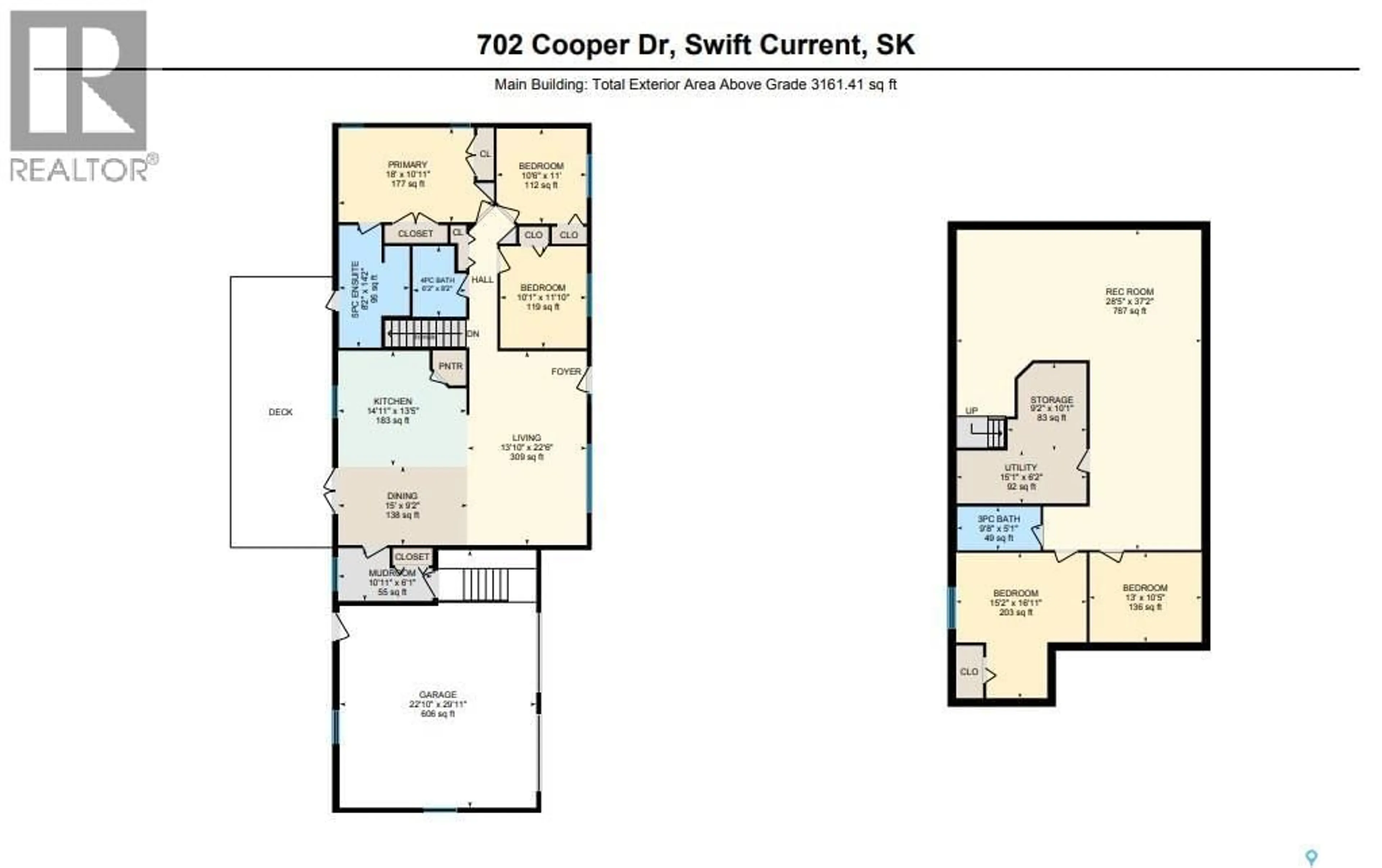 Floor plan for 702 COOPER DRIVE, Swift Current Saskatchewan S9H2A8