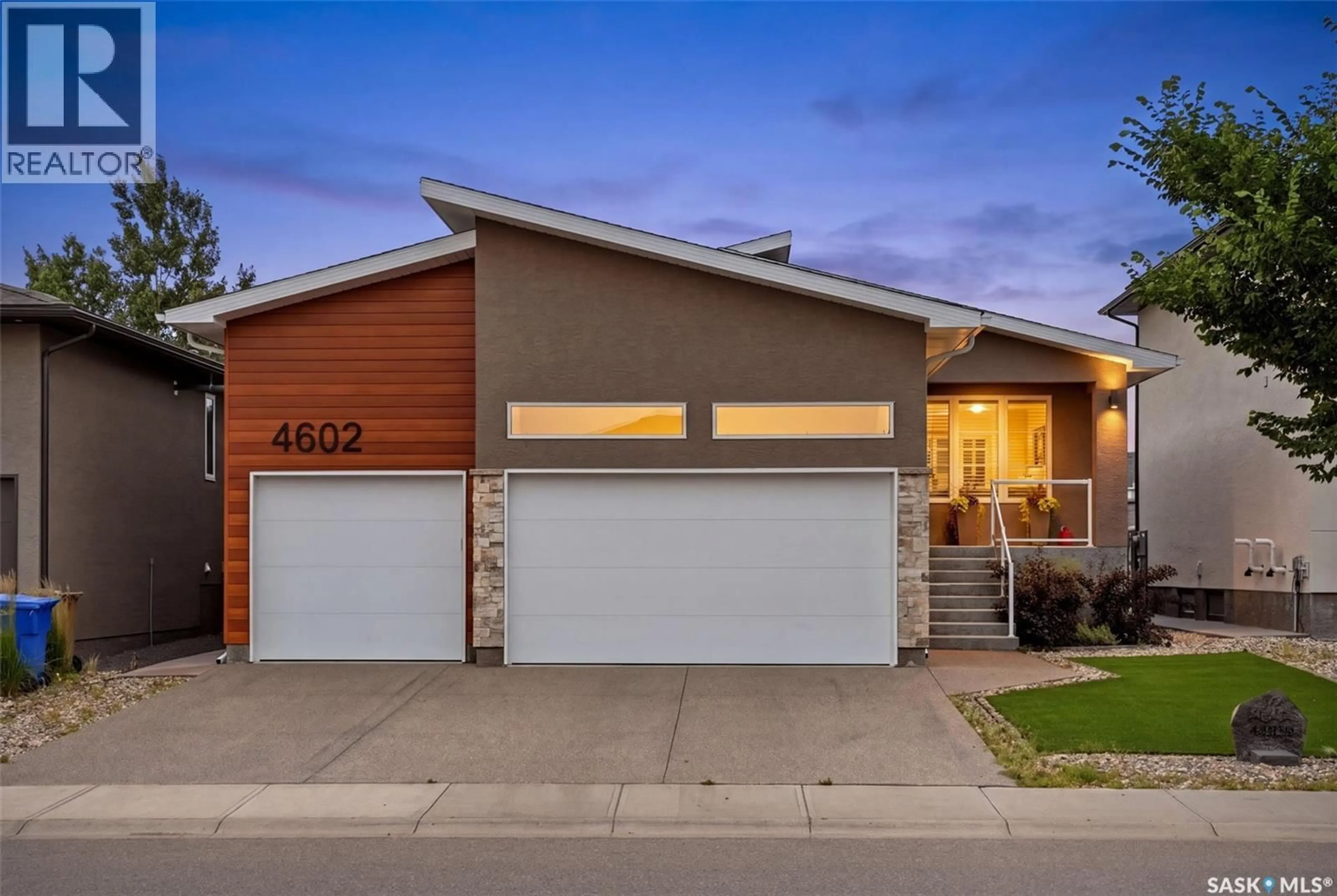 Home with vinyl exterior material, street for 4602 CHUKA DRIVE, Regina Saskatchewan S4V3V5