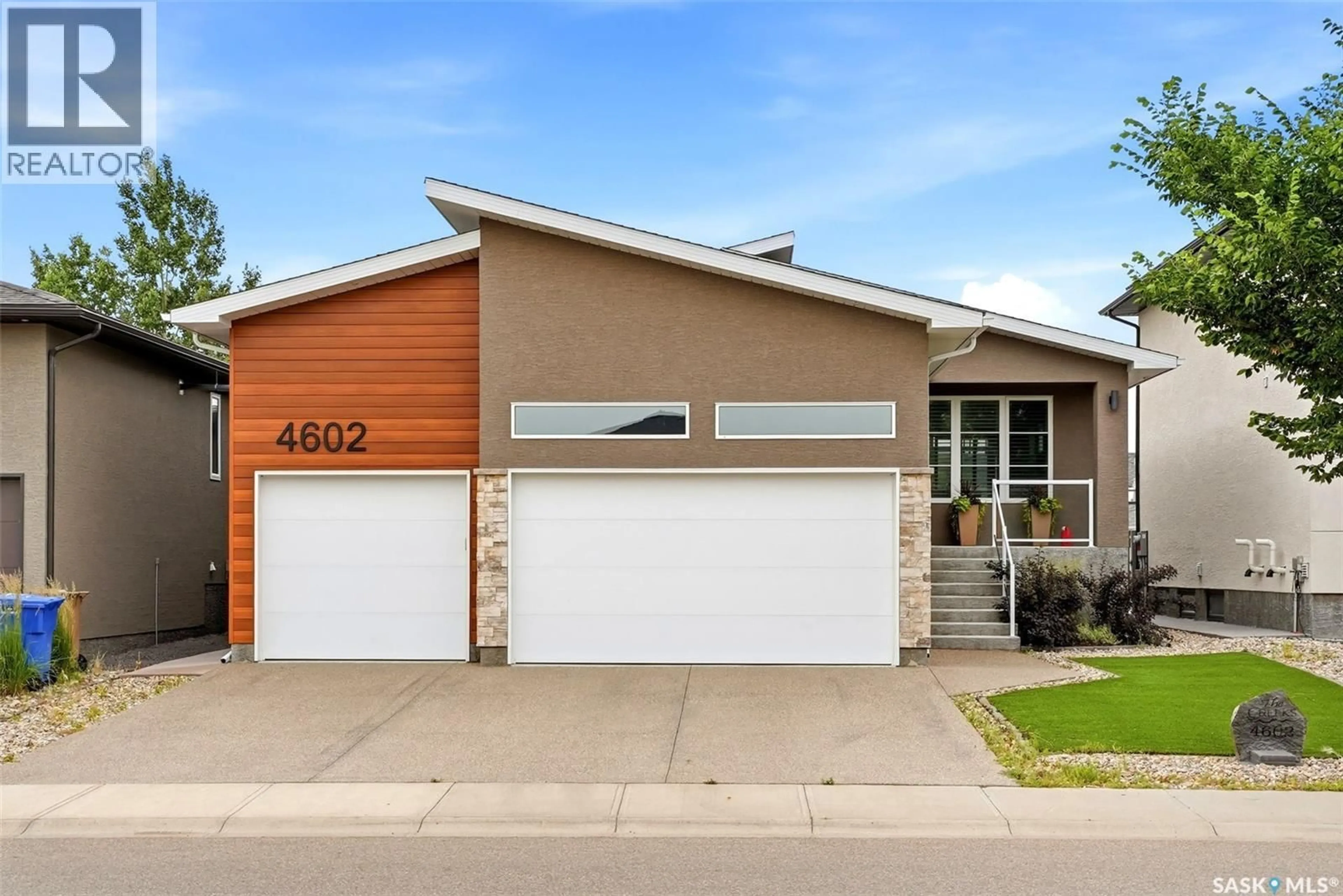 Home with vinyl exterior material, street for 4602 CHUKA DRIVE, Regina Saskatchewan S4V3V5