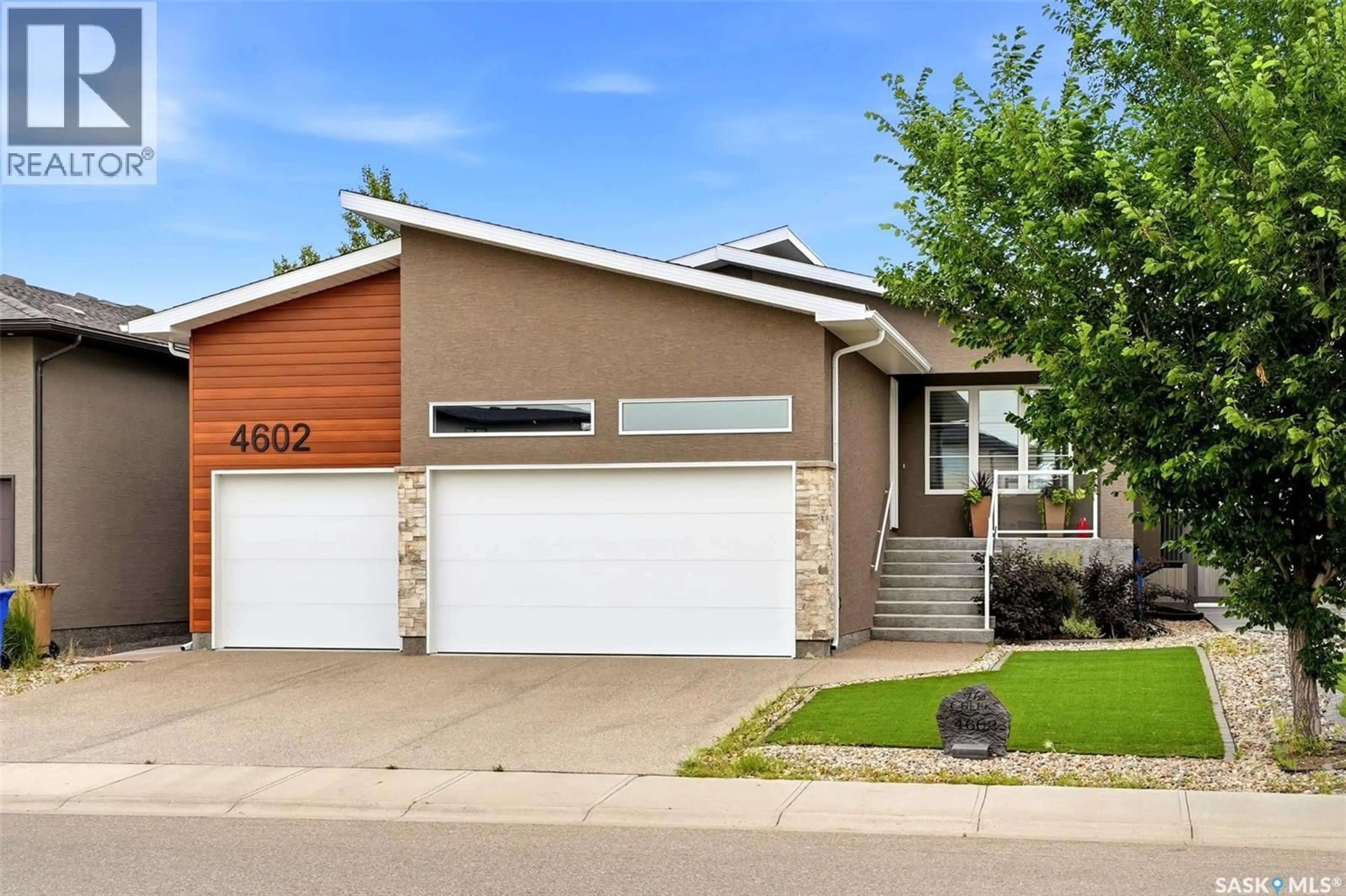 Home with vinyl exterior material, street for 4602 CHUKA DRIVE, Regina Saskatchewan S4V3V5