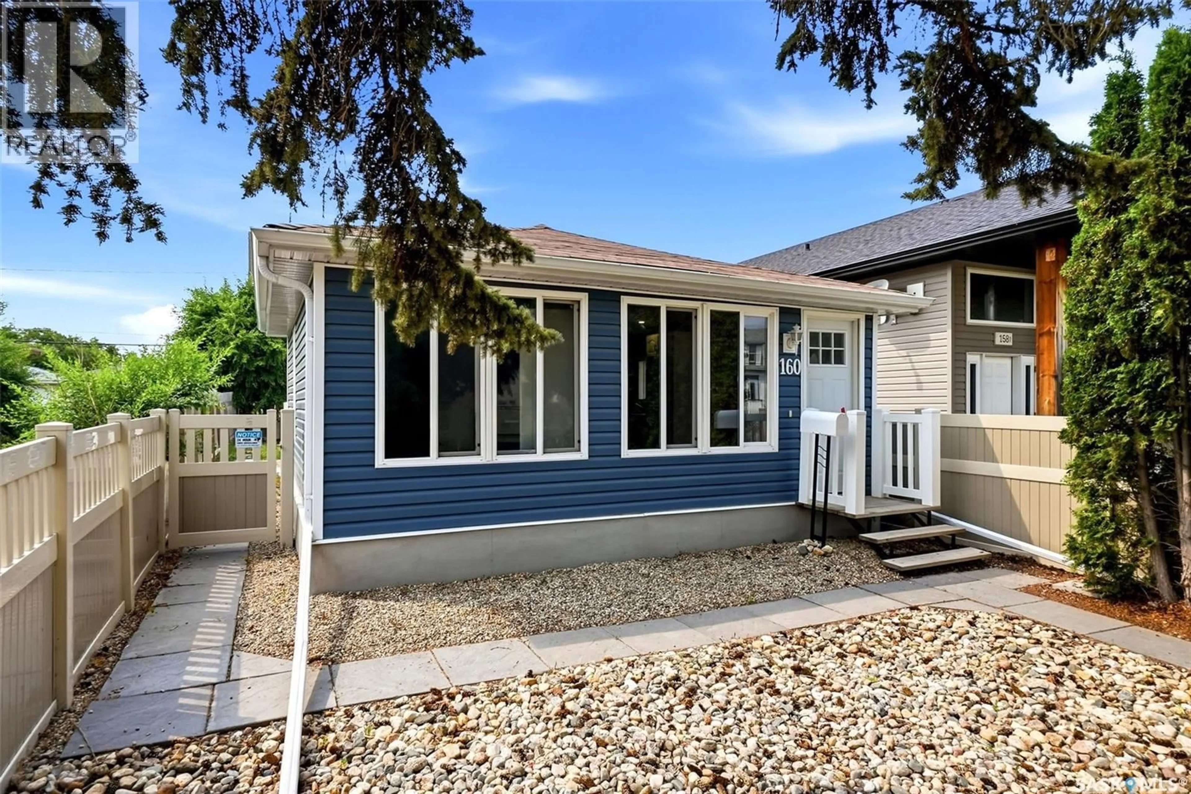 Home with vinyl exterior material, street for 160 OSLER STREET, Regina Saskatchewan S4R1V2