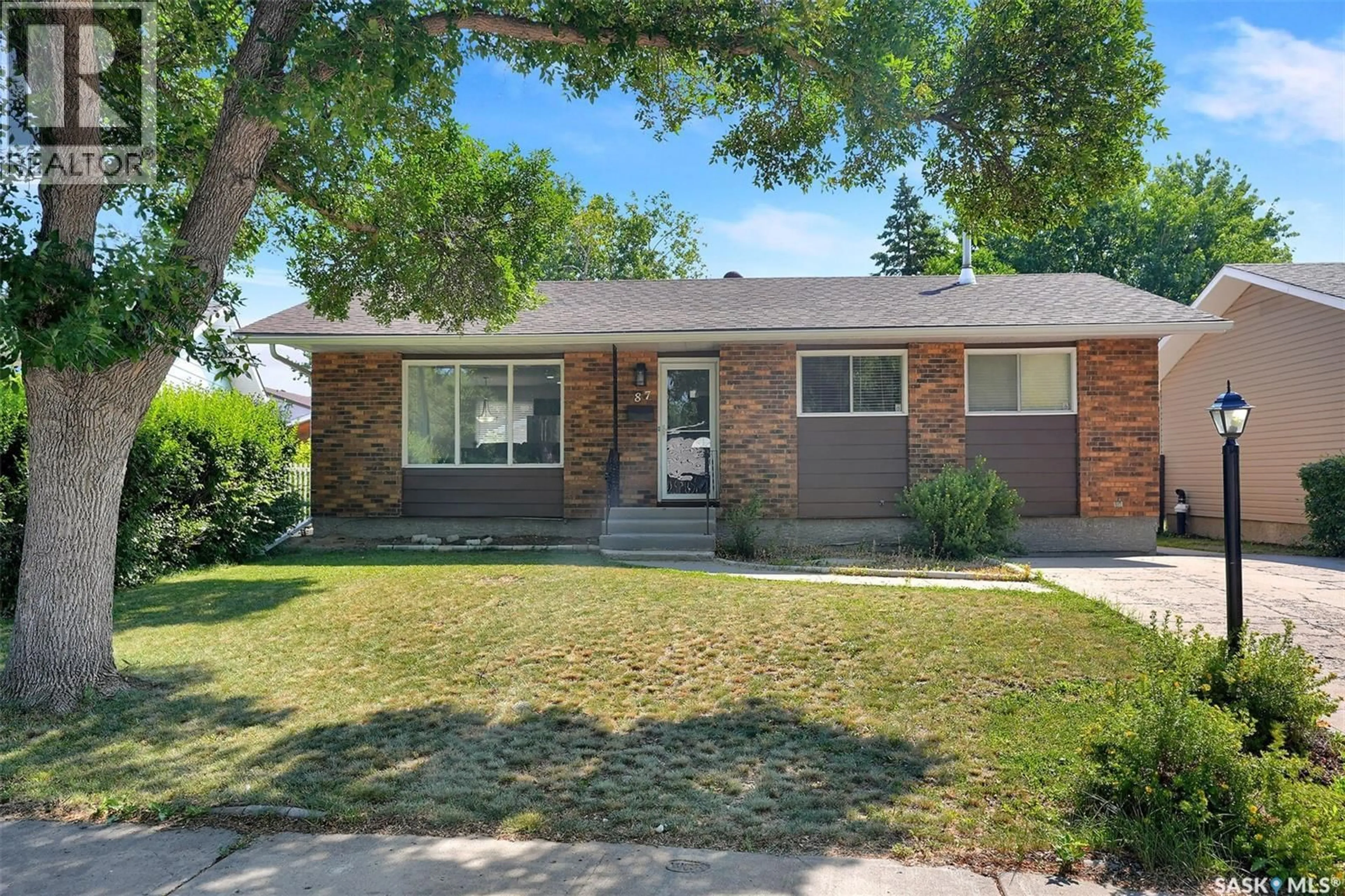 Home with brick exterior material, street for 87 HASTINGS CRESCENT, Regina Saskatchewan S4T7N6