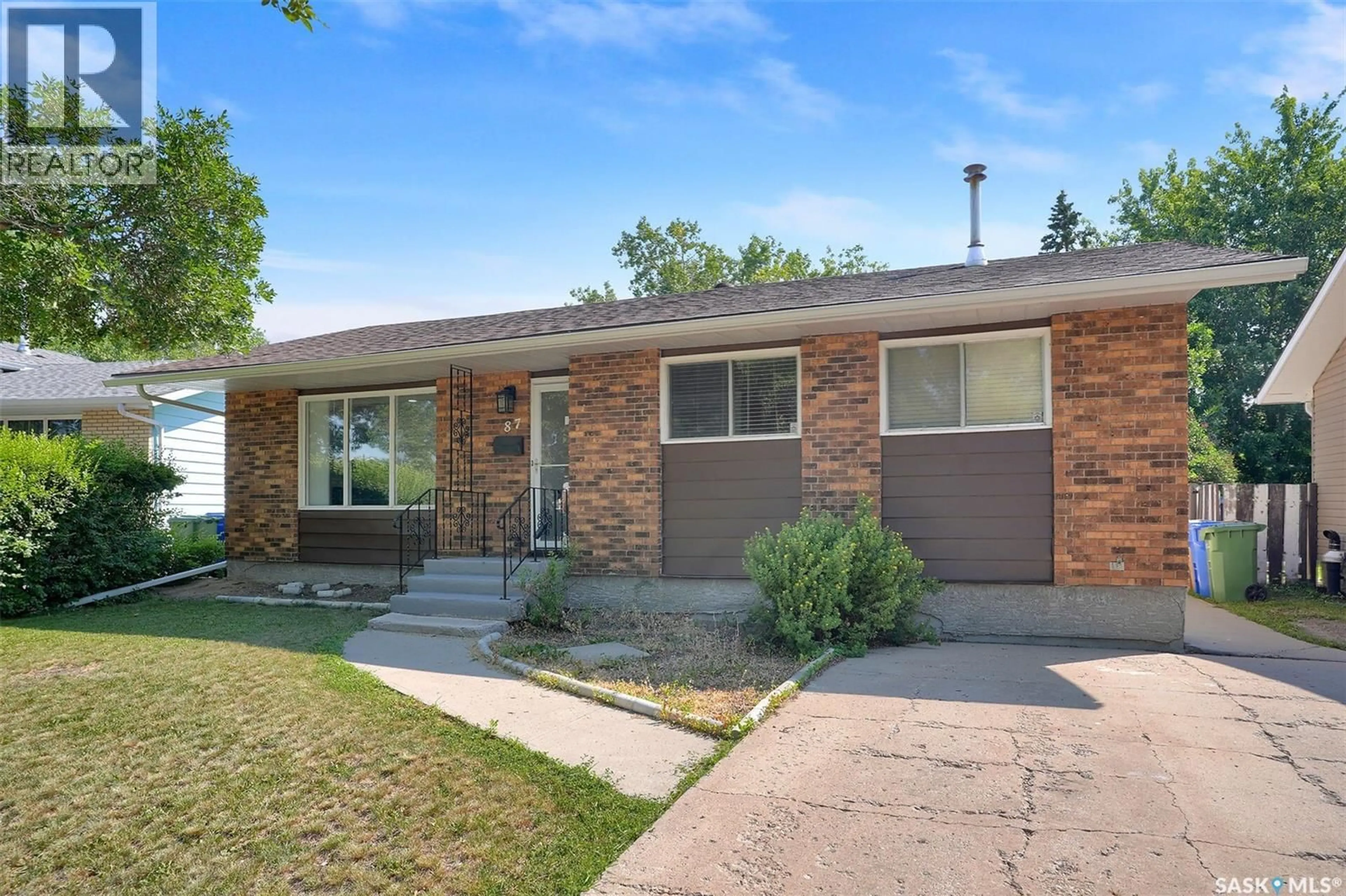Home with brick exterior material, street for 87 HASTINGS CRESCENT, Regina Saskatchewan S4T7N6