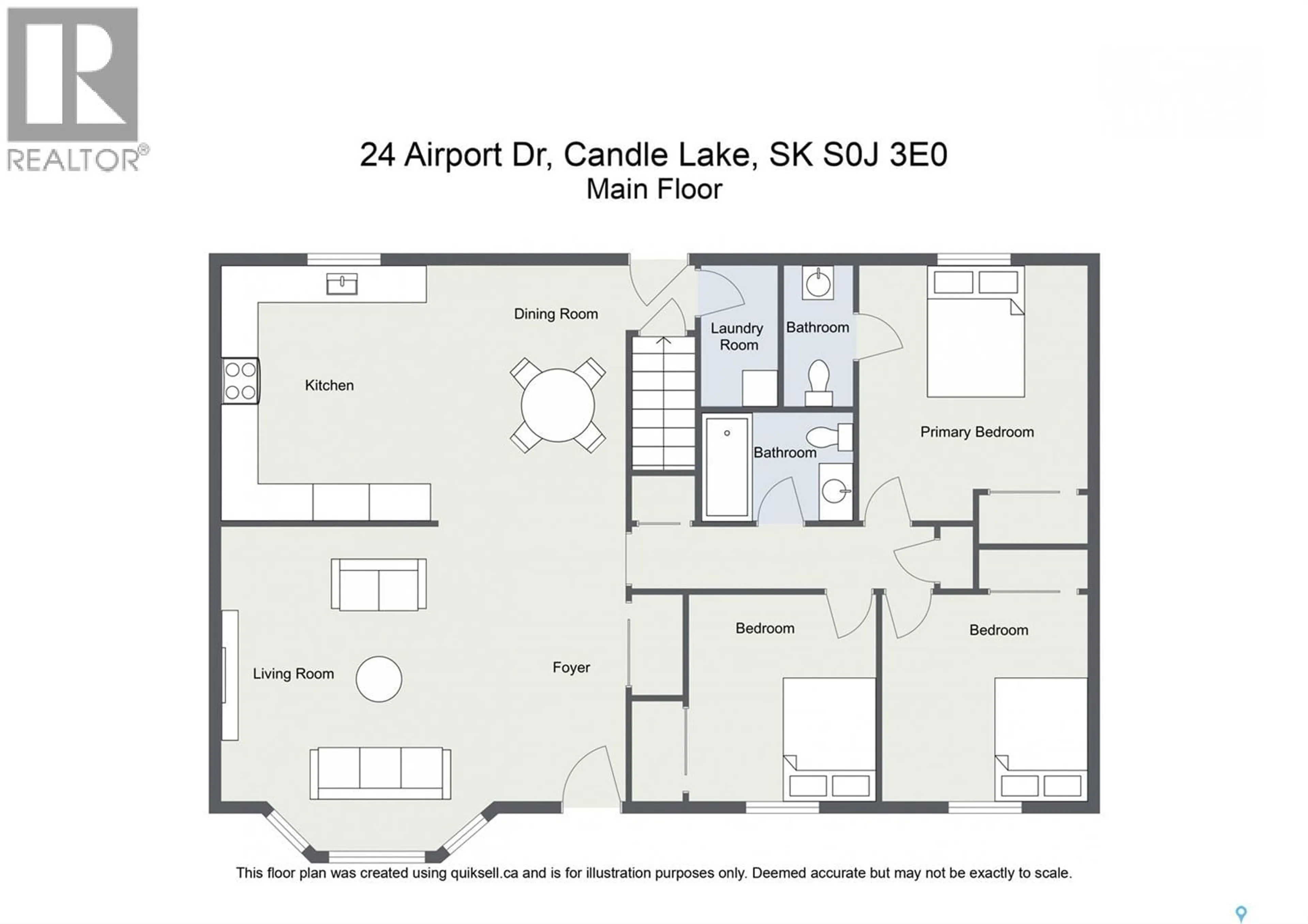 Floor plan for 24 AIRPORT DRIVE, Candle Lake Saskatchewan S0J3E0