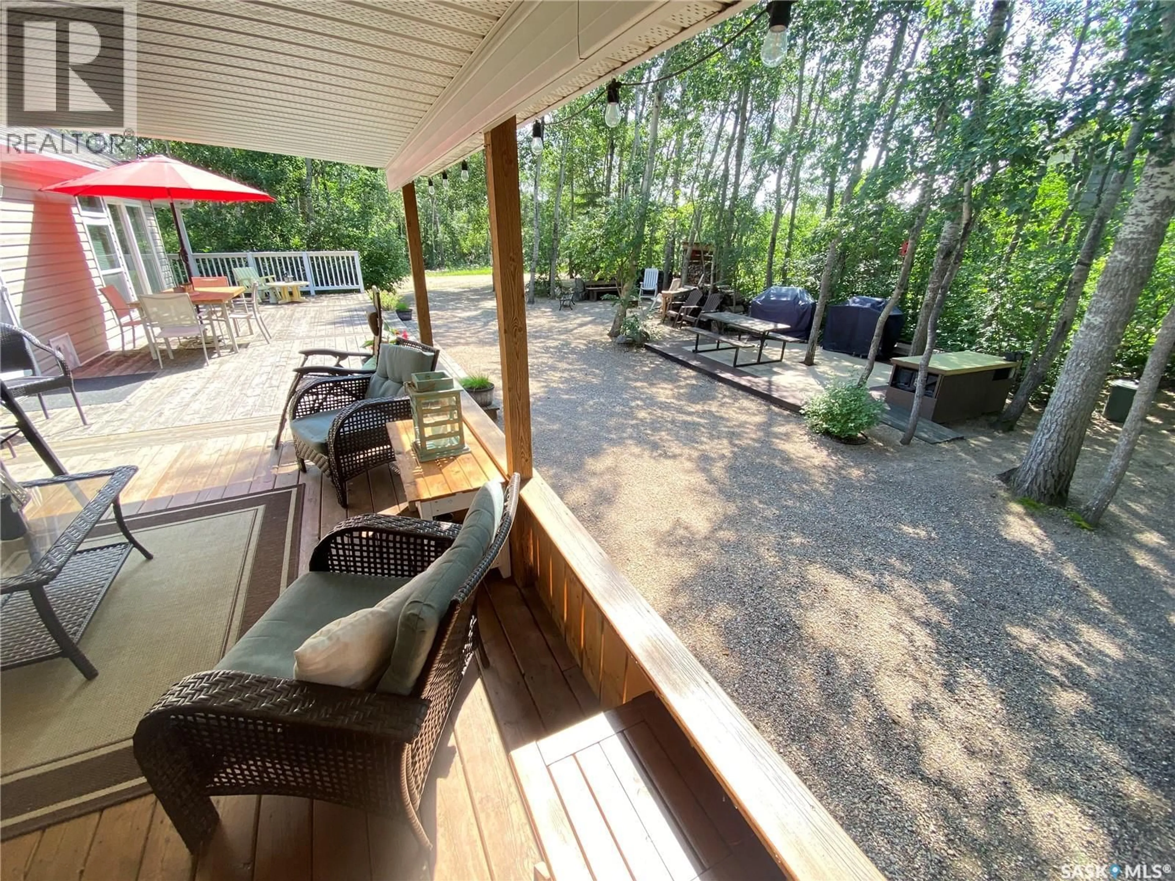 Patio, forest/trees view for 25-26 EUGENE DRIVE, Good Spirit Lake Saskatchewan S0A0A0