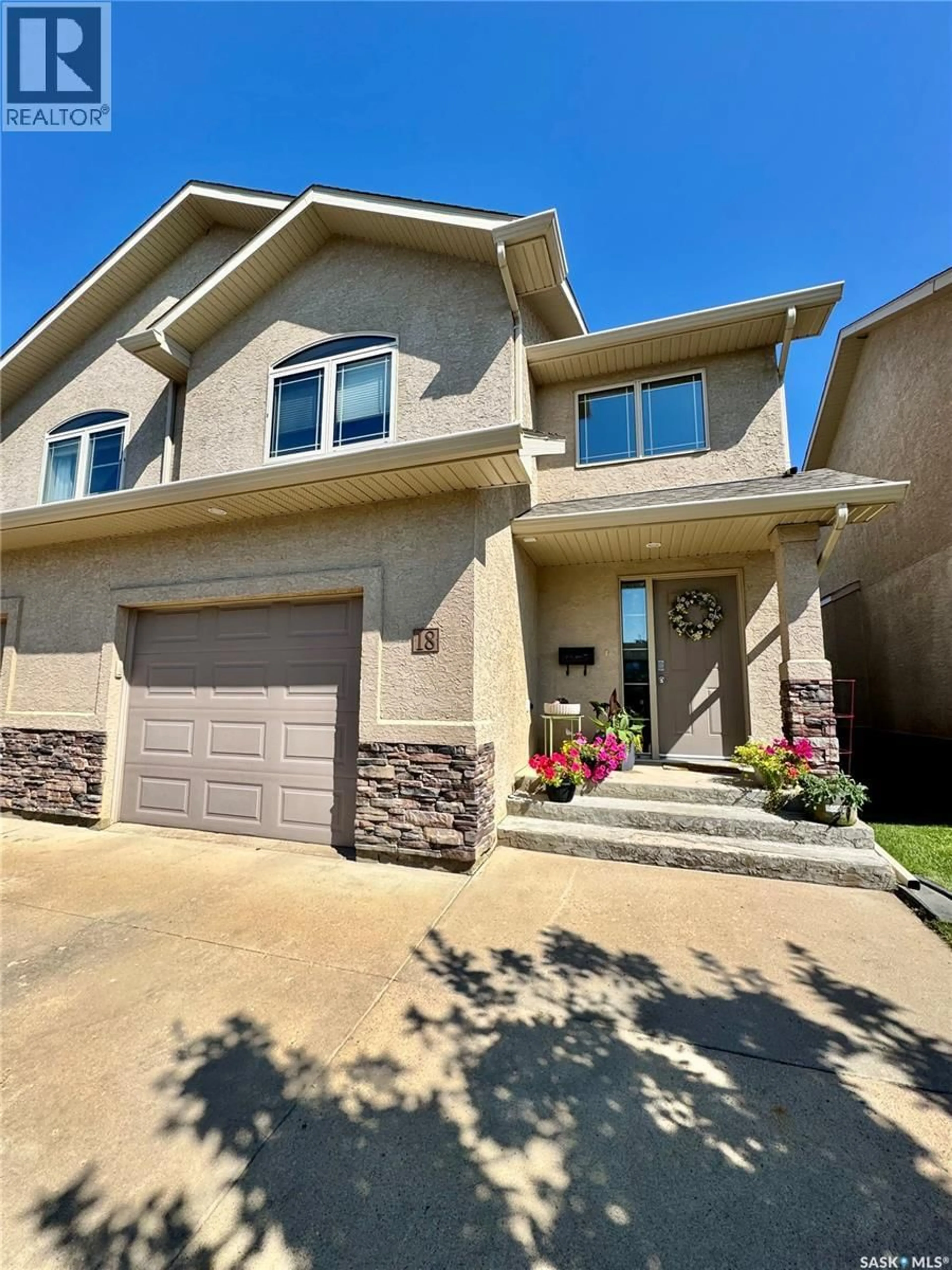 Home with brick exterior material, street for 18 1600 MUZZY DRIVE, Prince Albert Saskatchewan S6X0A2