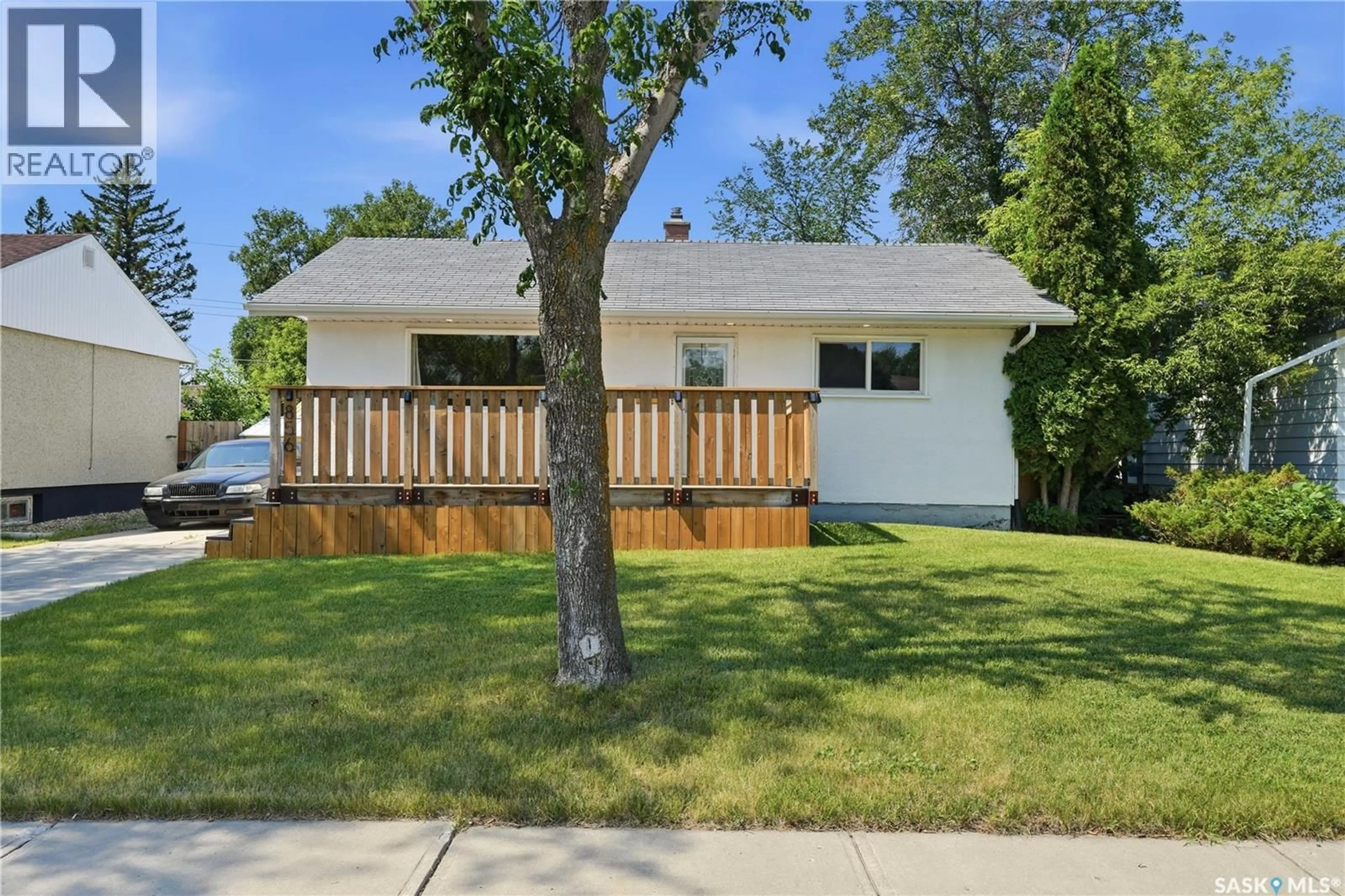 Home with vinyl exterior material, street for 856 FORGET STREET, Regina Saskatchewan S4T4X4