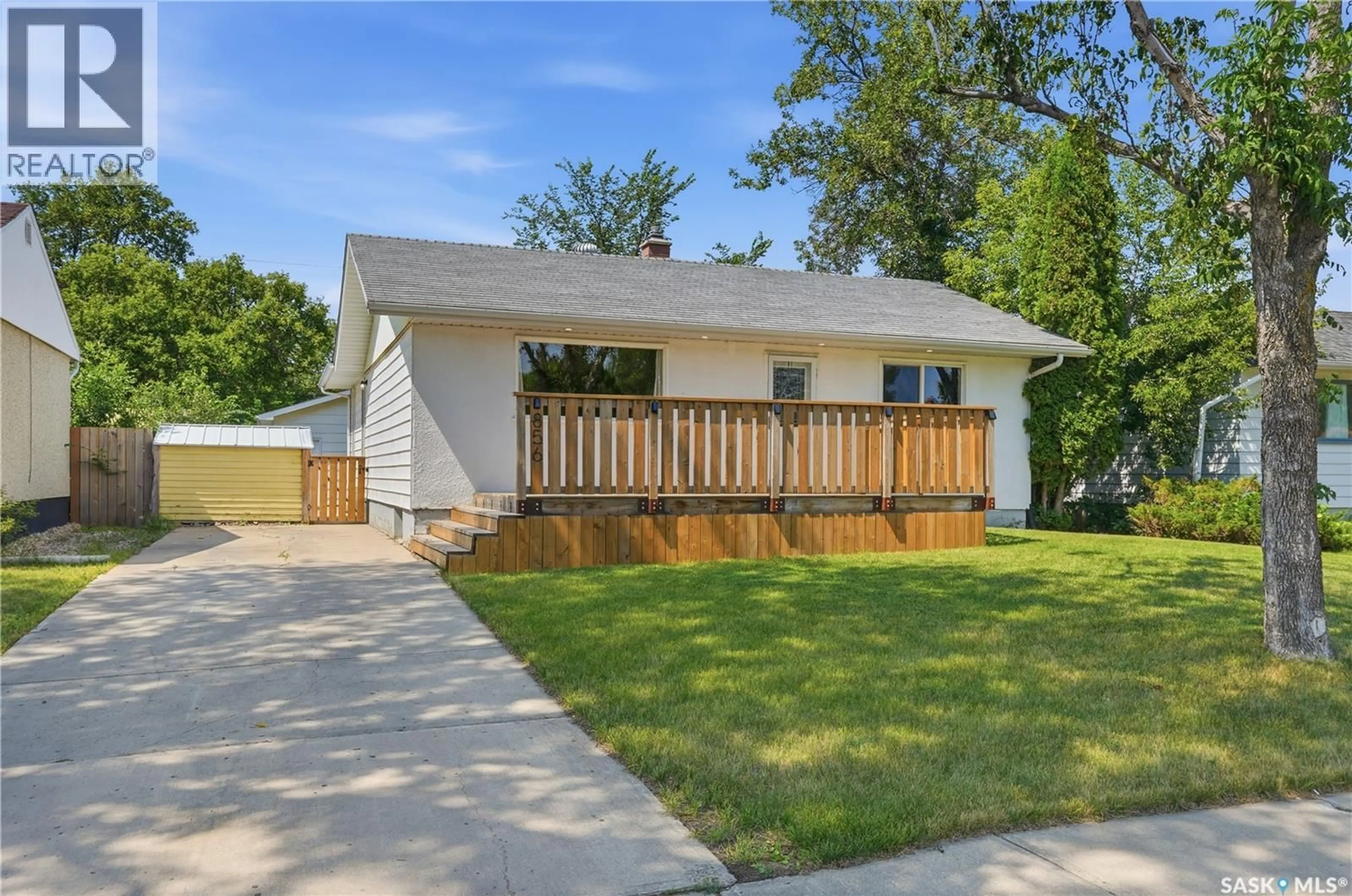 Home with vinyl exterior material, street for 856 FORGET STREET, Regina Saskatchewan S4T4X4