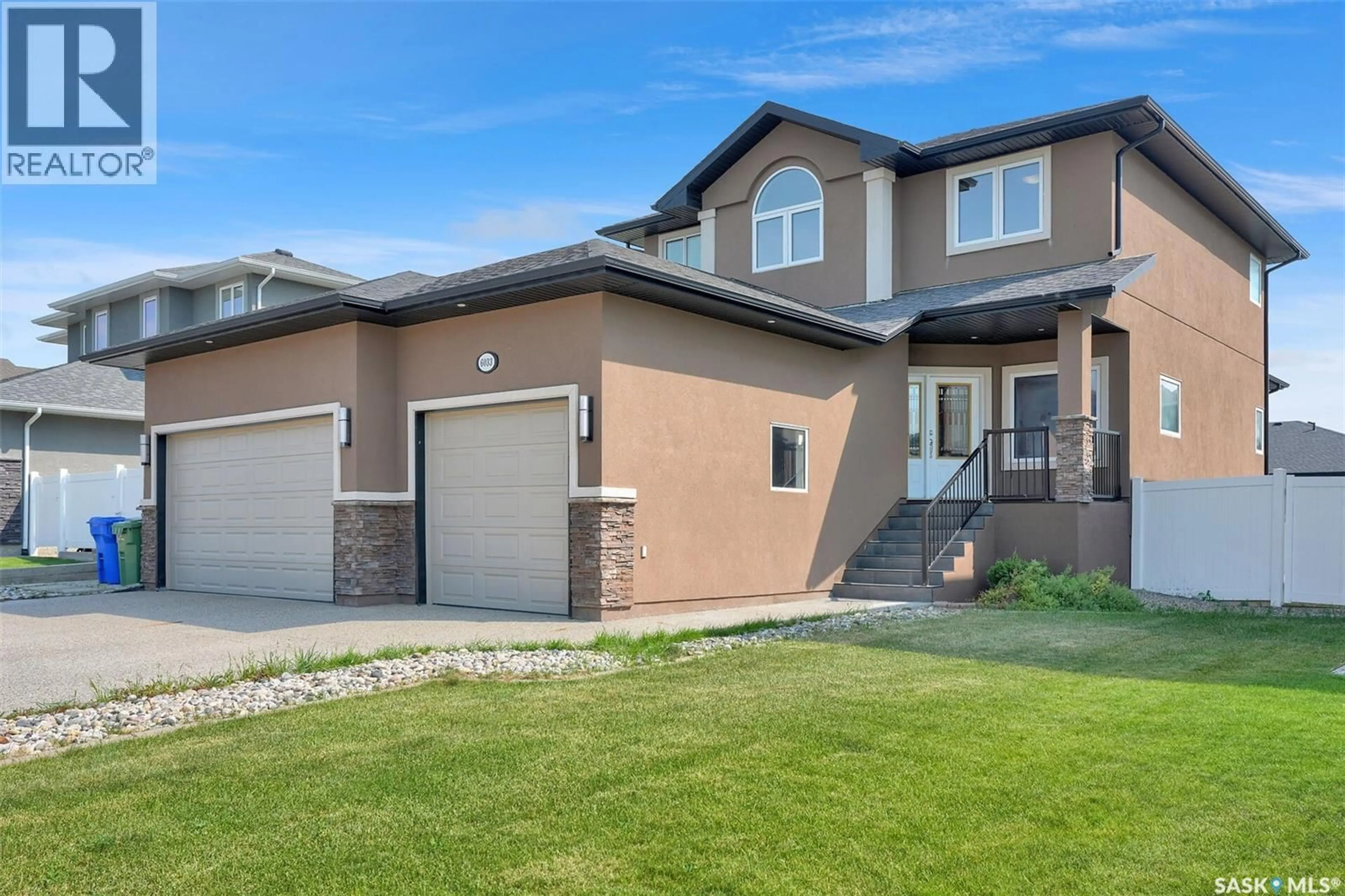 Home with brick exterior material, street for 6033 LITTLE PINE LOOP, Regina Saskatchewan S4X0H5