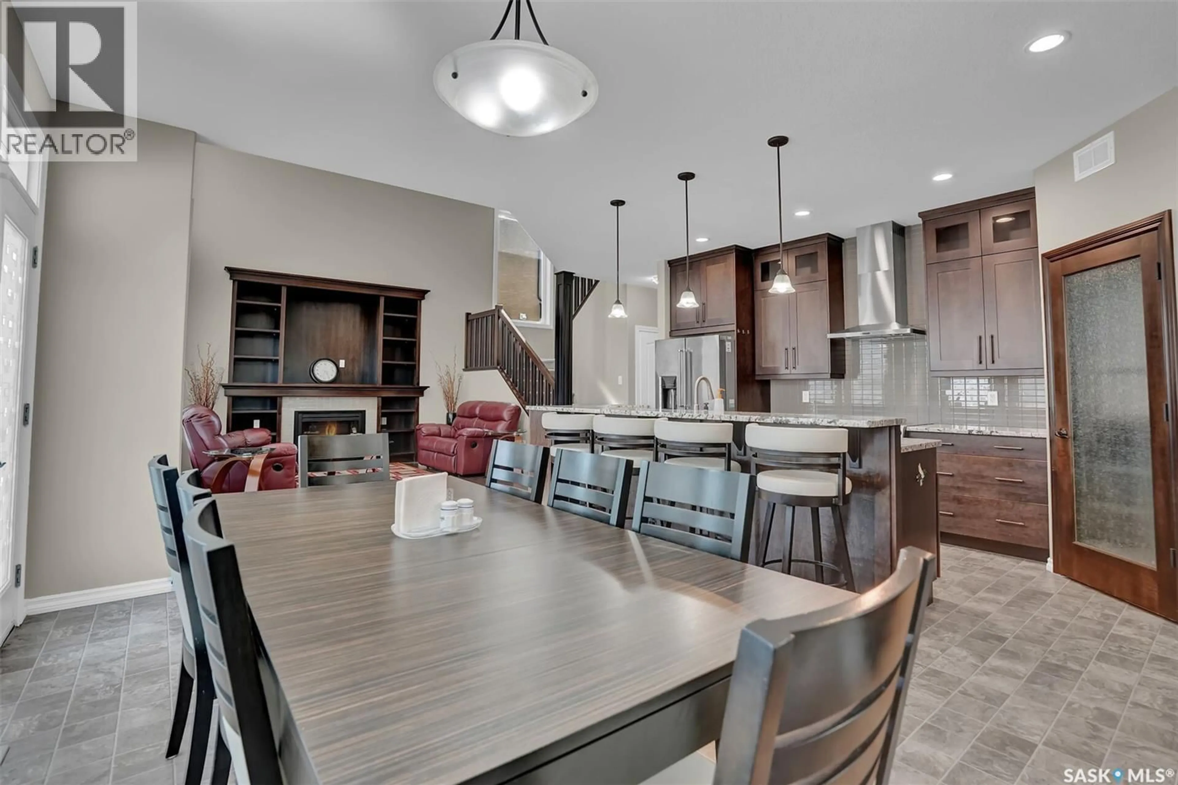 Open concept kitchen, ceramic/tile floor for 3826 GOLDFINCH WAY, Regina Saskatchewan S4V1S4
