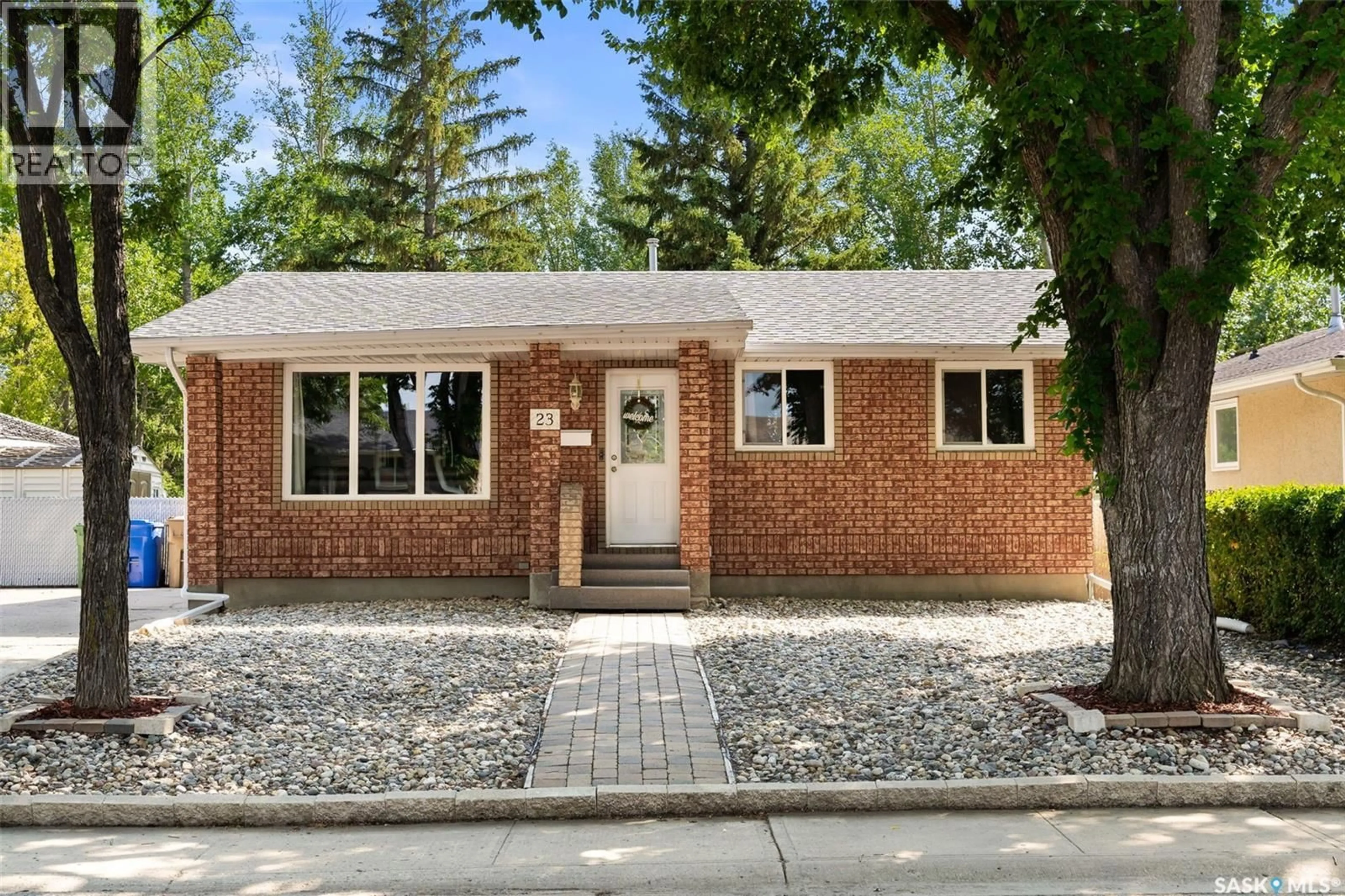 Home with brick exterior material, street for 23 PRICE CRESCENT, Regina Saskatchewan S4R6R7