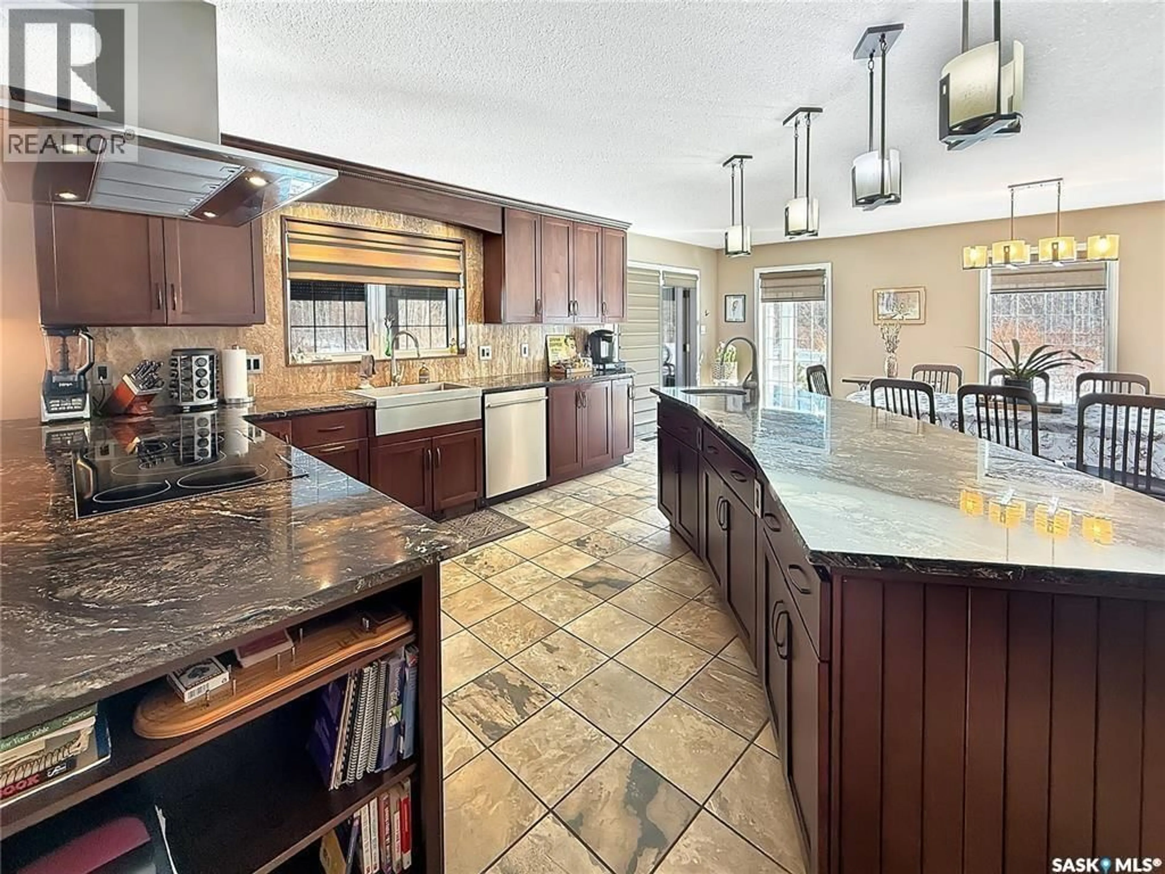 Open concept kitchen, ceramic/tile floor for 5 POPLAR PLACE, Candle Lake Saskatchewan S0J3E0
