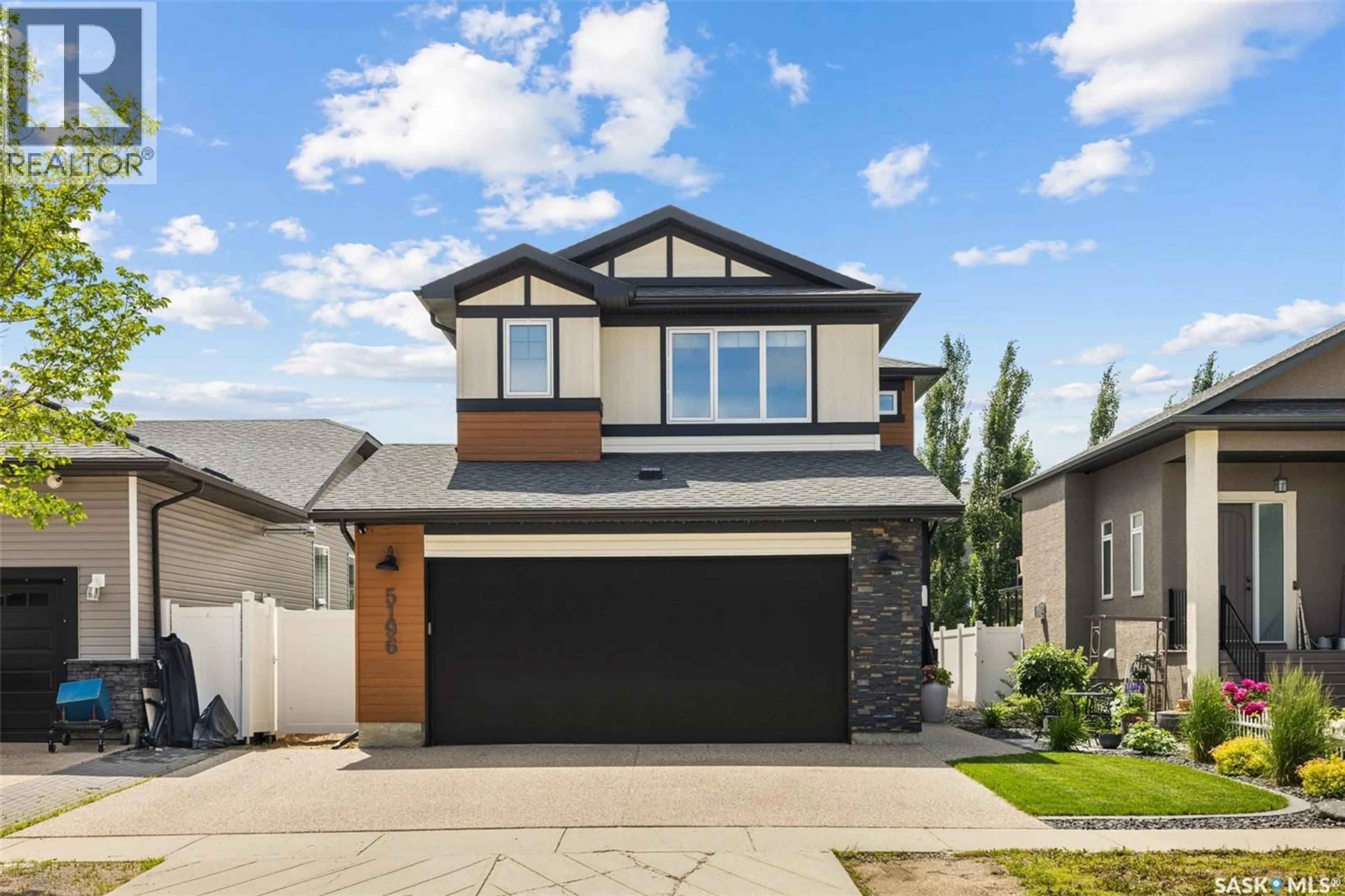 Home with vinyl exterior material, street for 5196 AVIATOR CRESCENT, Regina Saskatchewan S4W0G5