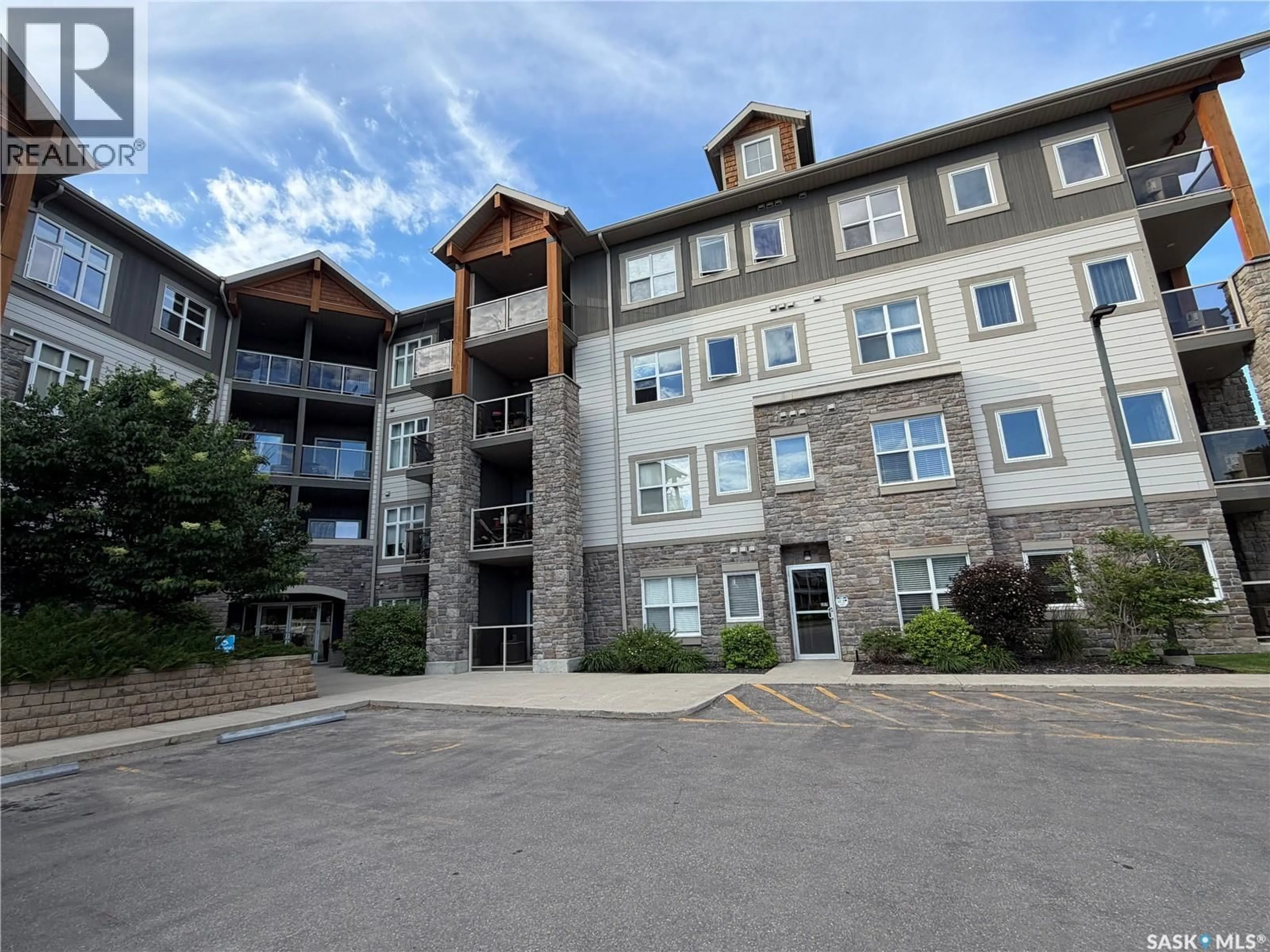 A pic from outside/outdoor area/front of a property/back of a property/a pic from drone, building for 210 - 1220 BLACKFOOT DRIVE, Regina Saskatchewan S4S6T2