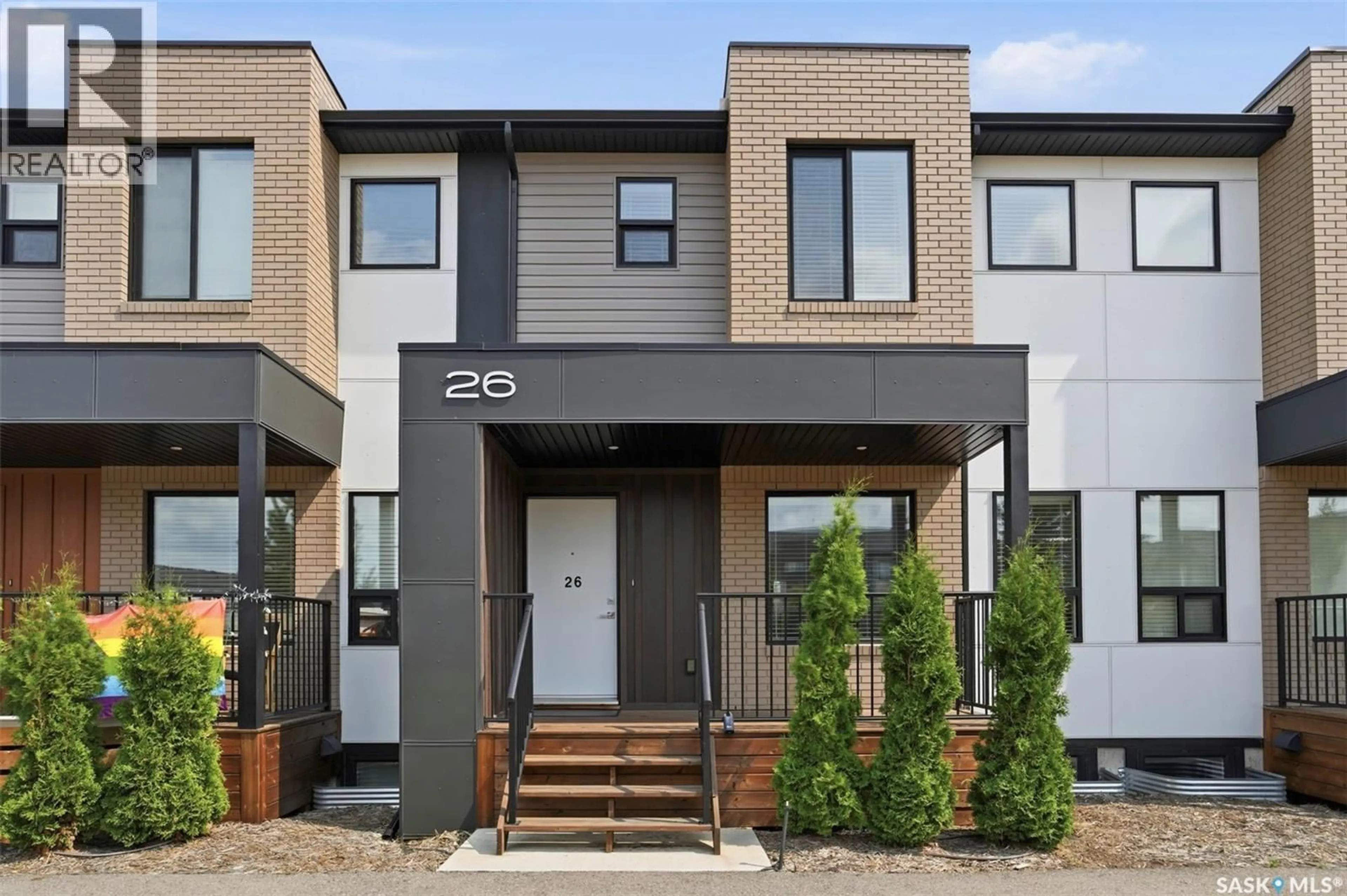 Home with brick exterior material, street for 26 619 EVERGREEN BOULEVARD, Saskatoon Saskatchewan S7W0Y8