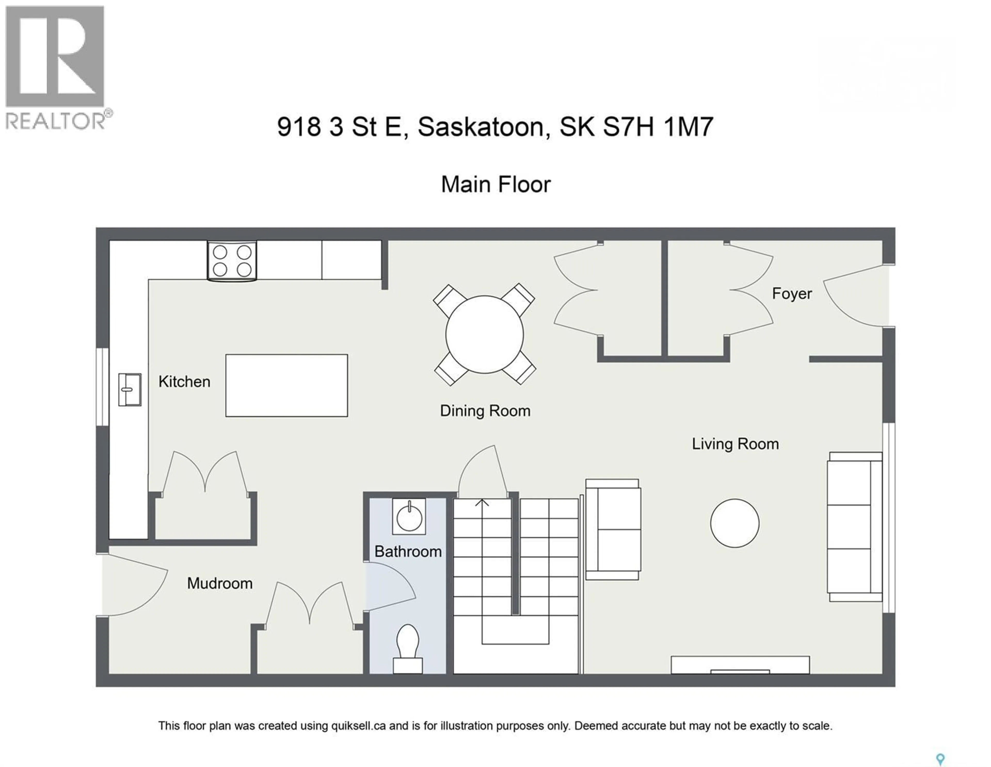 Floor plan for 918 3RD STREET, Saskatoon Saskatchewan S7H1M7