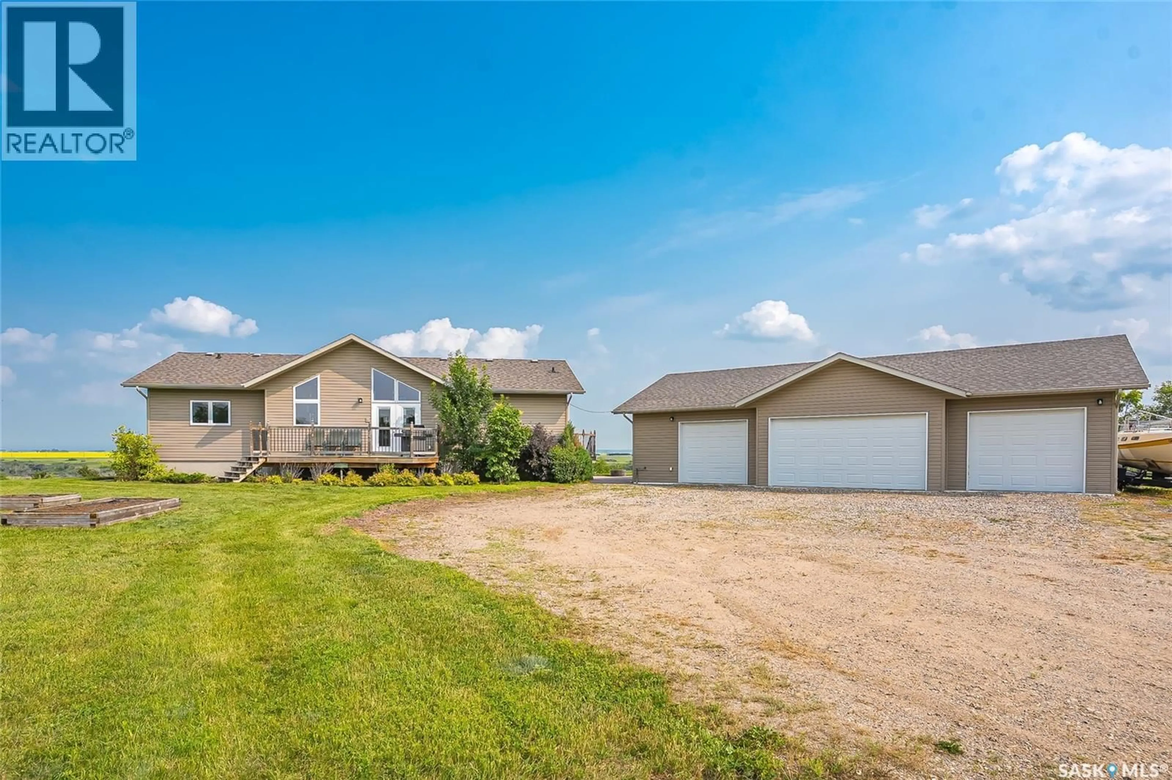 A pic from outside/outdoor area/front of a property/back of a property/a pic from drone, unknown for ROBERTS RIVERFRONT ACREAGE, South Saskatchewan River Saskatchewan S7K3J7