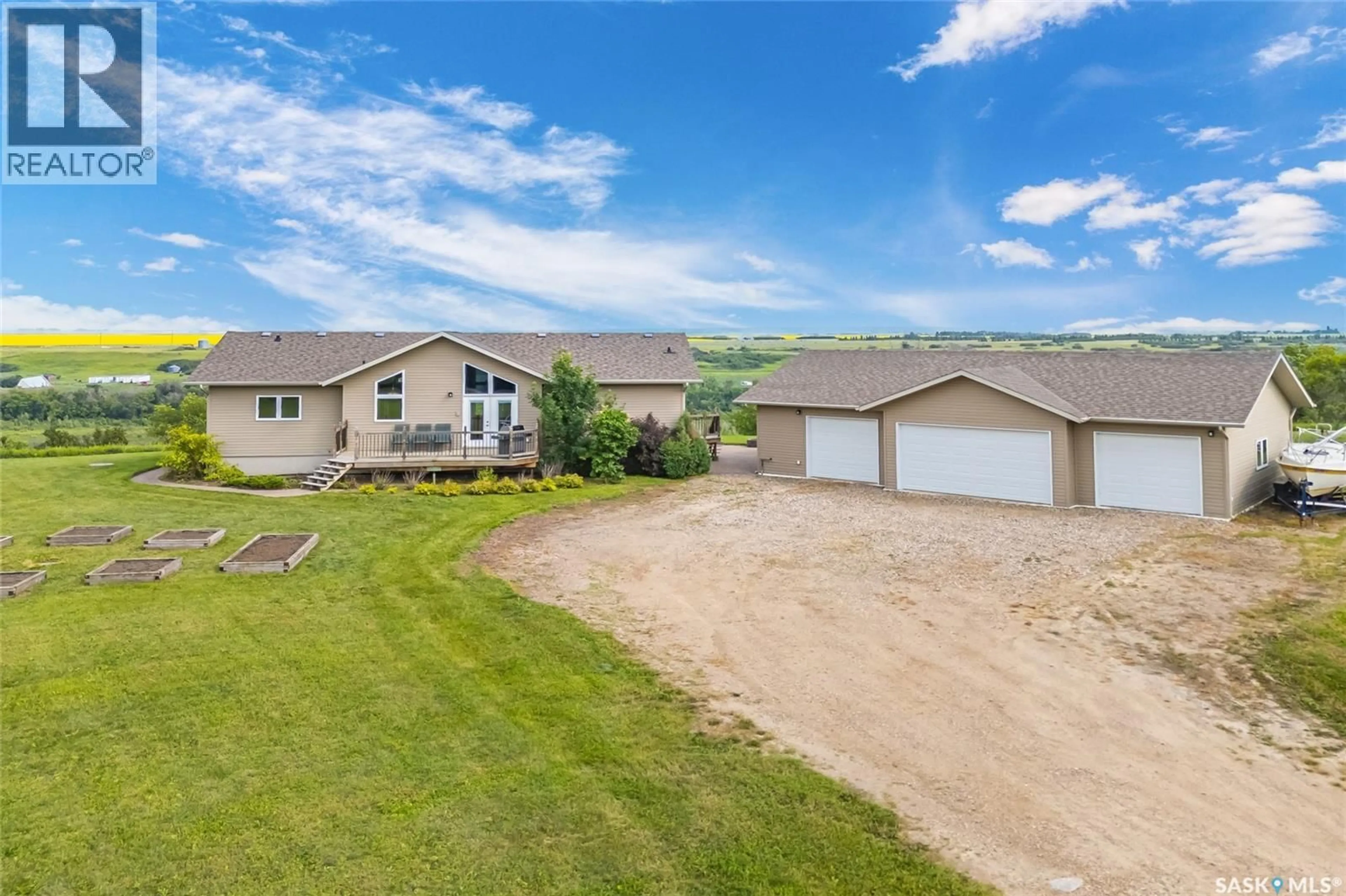 A pic from outside/outdoor area/front of a property/back of a property/a pic from drone, unknown for ROBERTS RIVERFRONT ACREAGE, South Saskatchewan River Saskatchewan S7K3J7