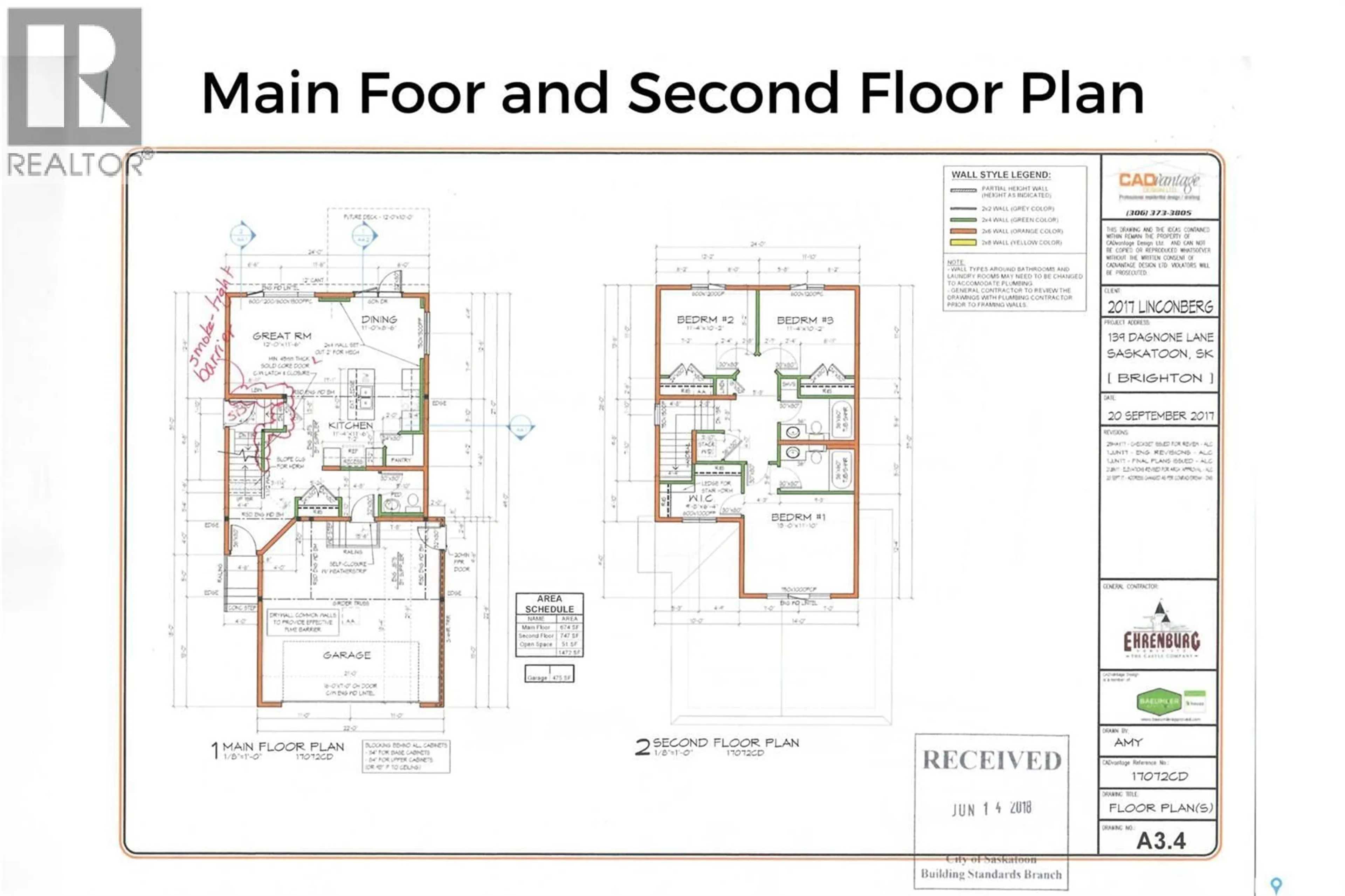 Floor plan for 139 DAGNONE LANE, Saskatoon Saskatchewan S7V0P6