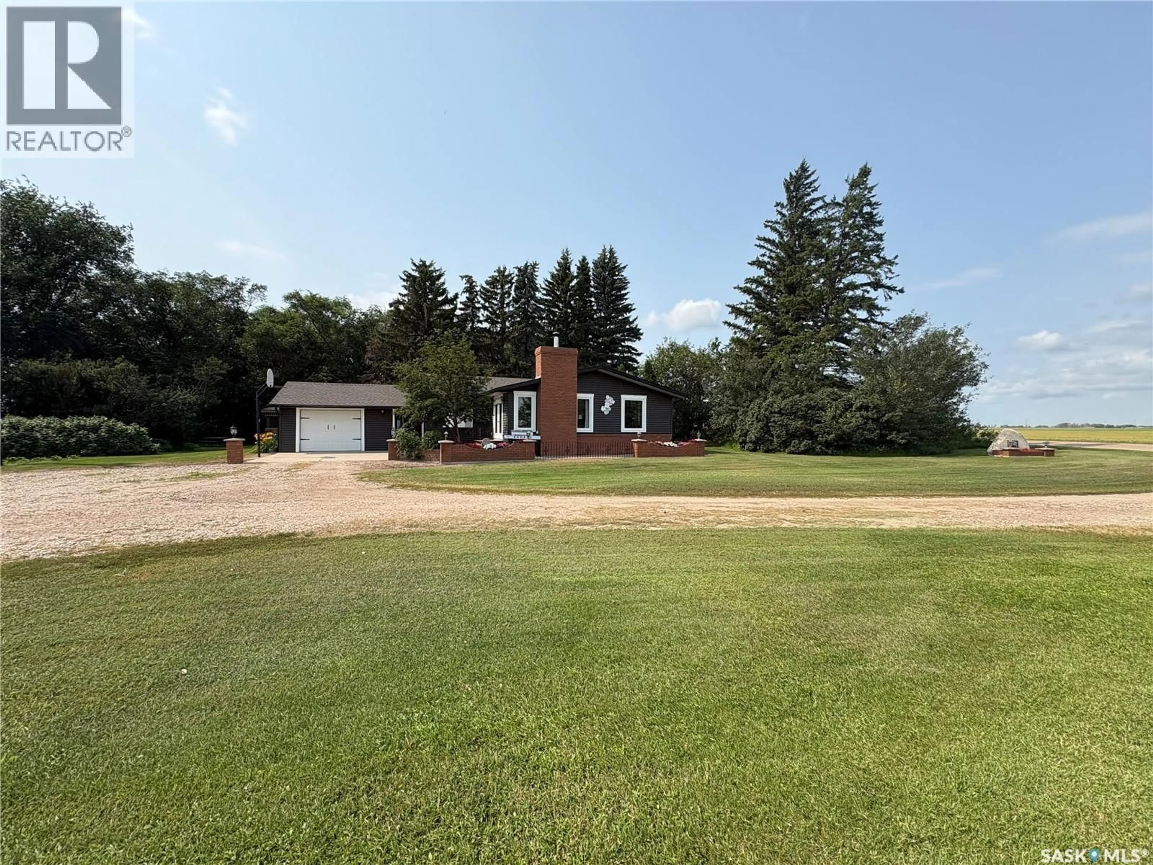 A pic from outside/outdoor area/front of a property/back of a property/a pic from drone, unknown for HAGUE ACREAGE, Rosthern Rm No. 403 Saskatchewan S0K1X0