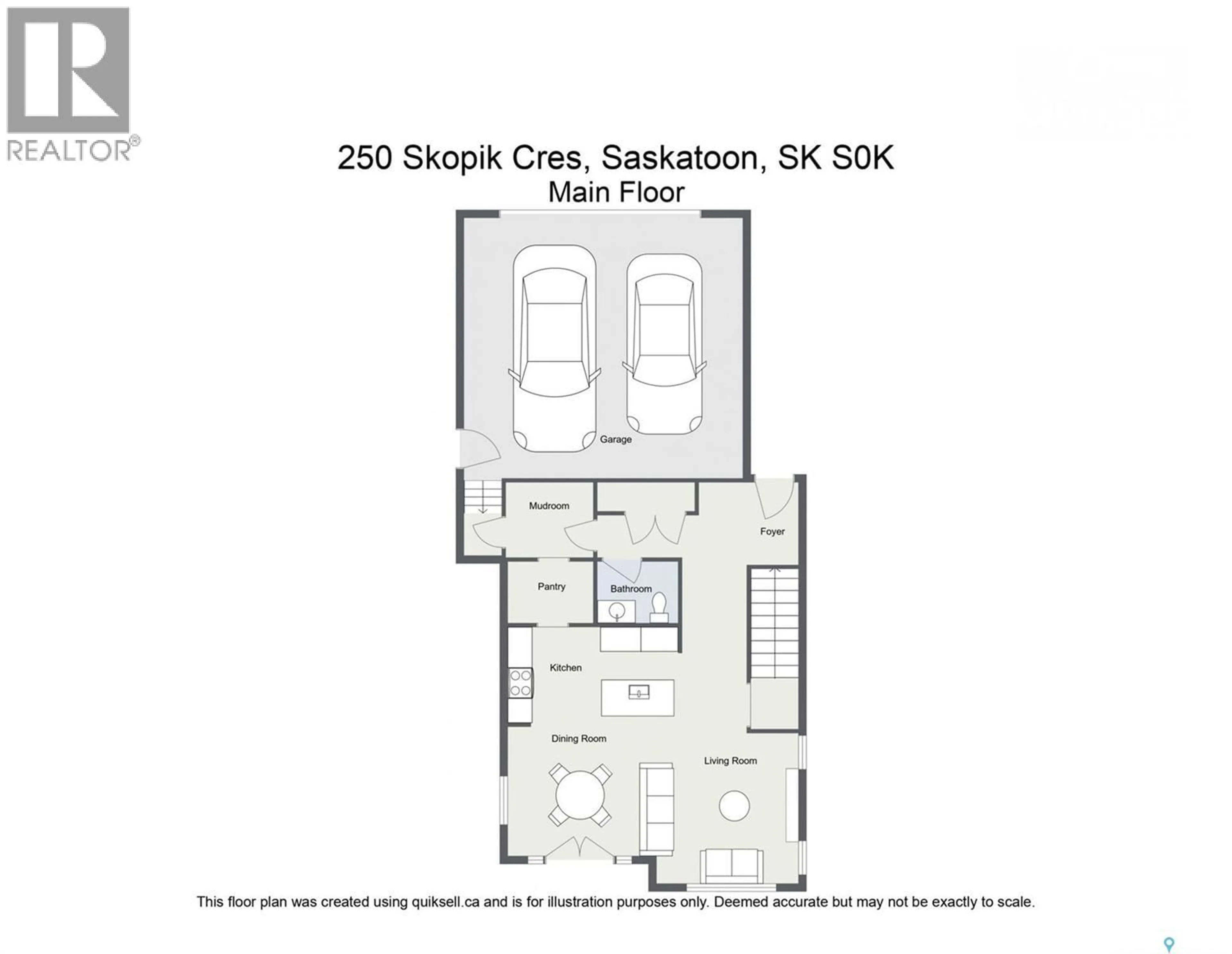 Floor plan for 250 SKOPIK CRESCENT, Saskatoon Saskatchewan S7V0V7