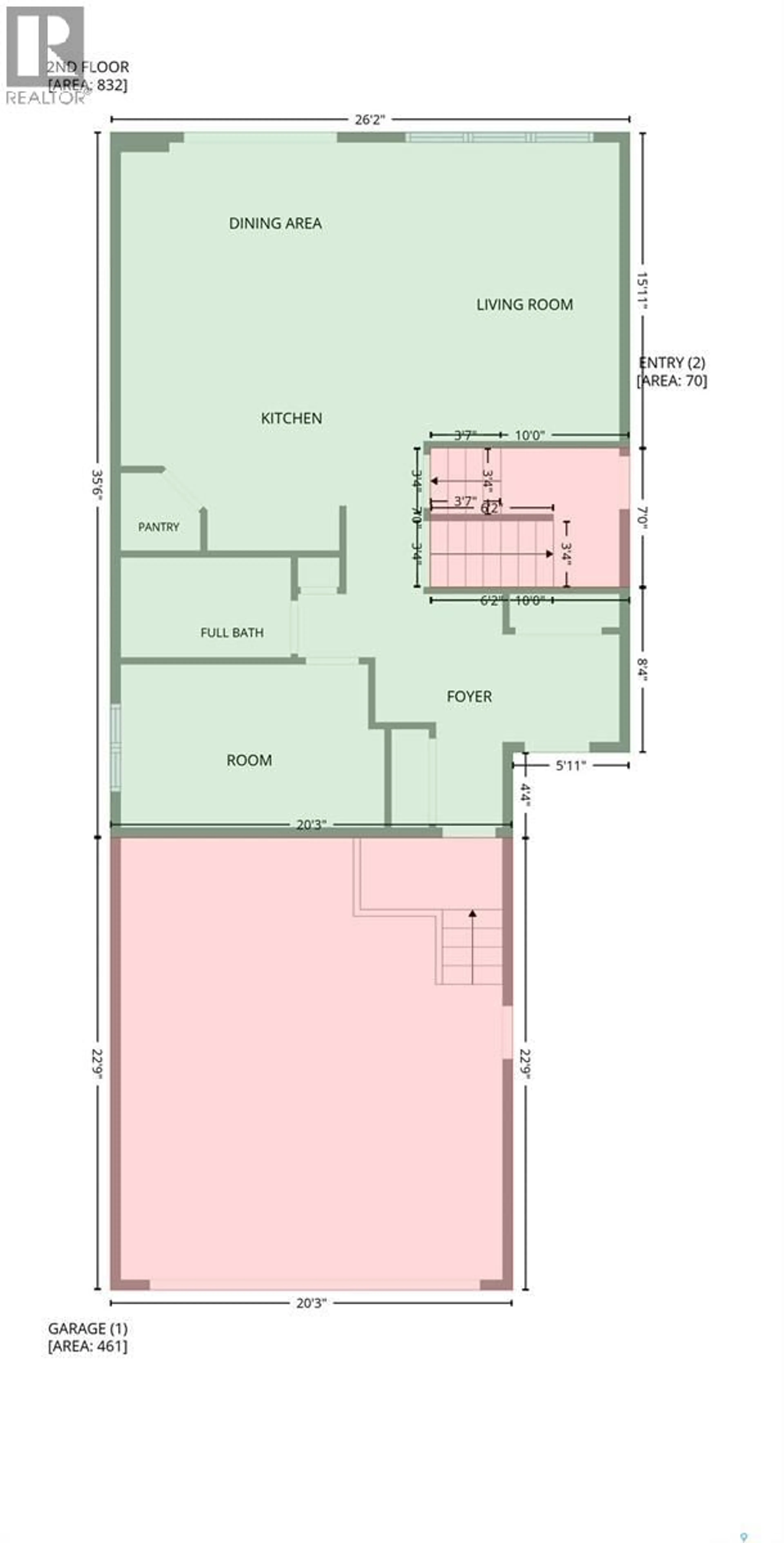 Floor plan for 530 TASKAMANWA STREET, Saskatoon Saskatchewan S7V1P8