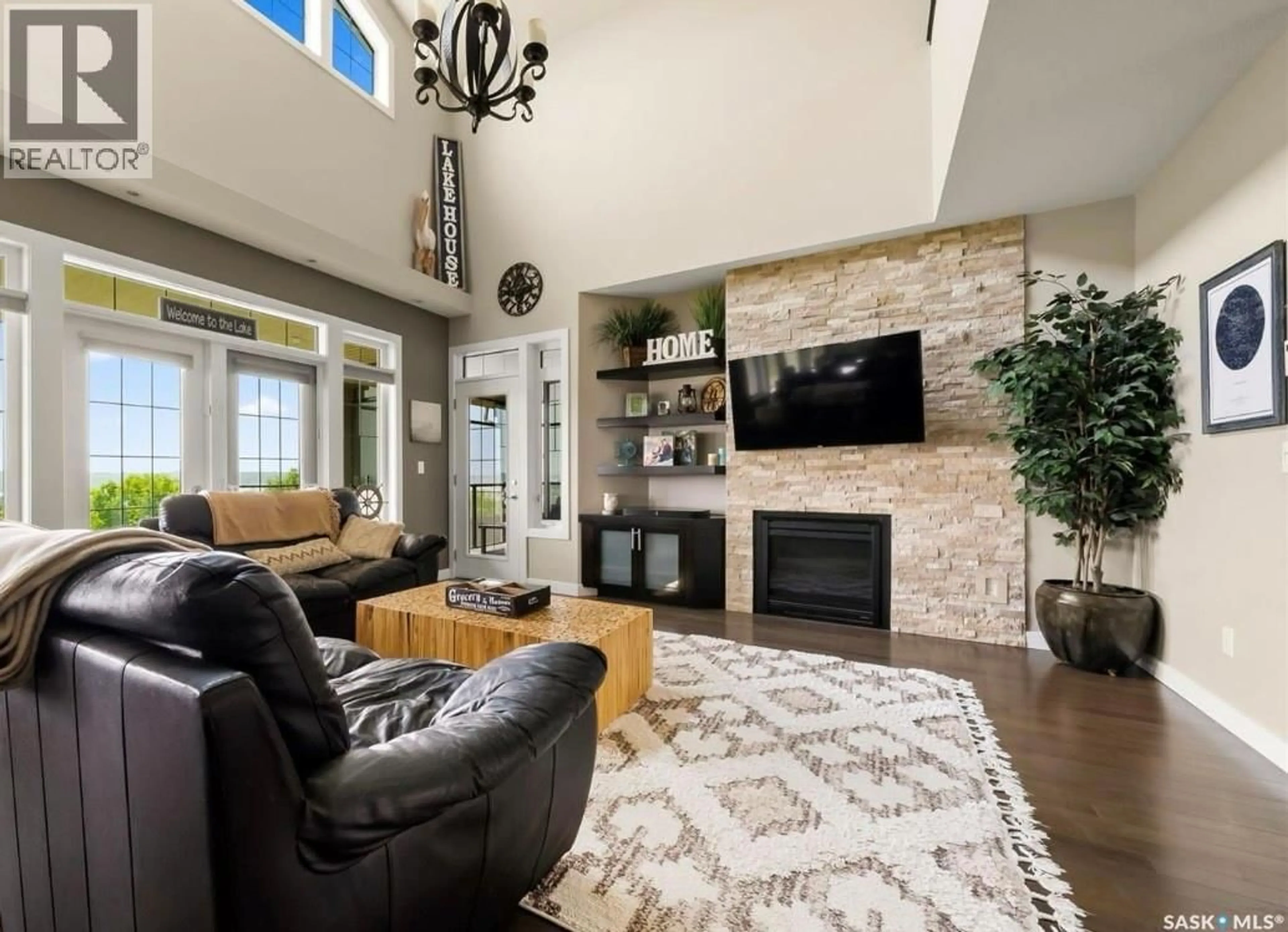 Living room with furniture, unknown for 30 SHORE ACRES DRIVE, Last Mountain Lake Saskatchewan S0G4L0