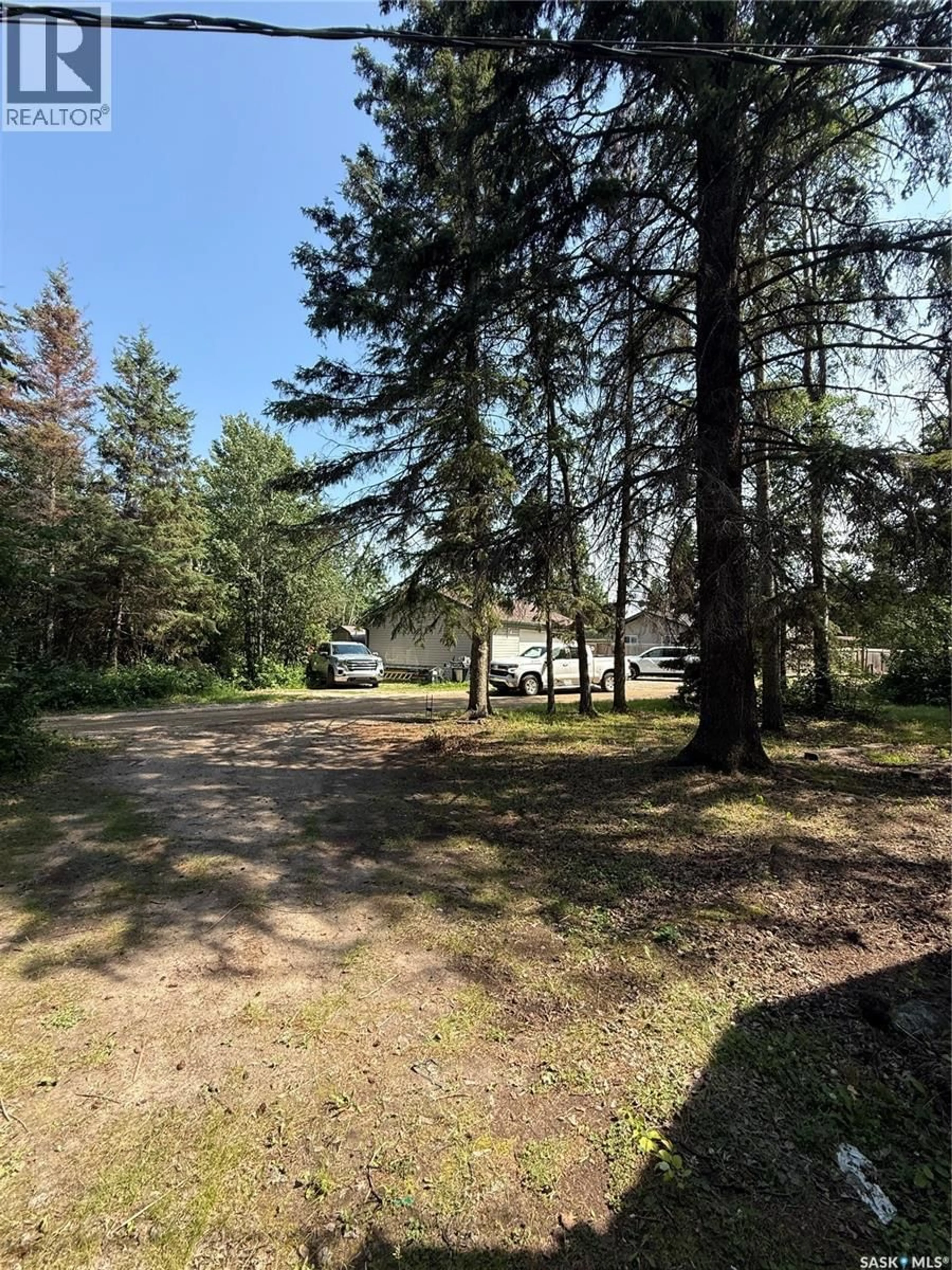 A pic from outside/outdoor area/front of a property/back of a property/a pic from drone, forest/trees view for 106 AGNES STREET, Emma Lake Saskatchewan S7J0N0