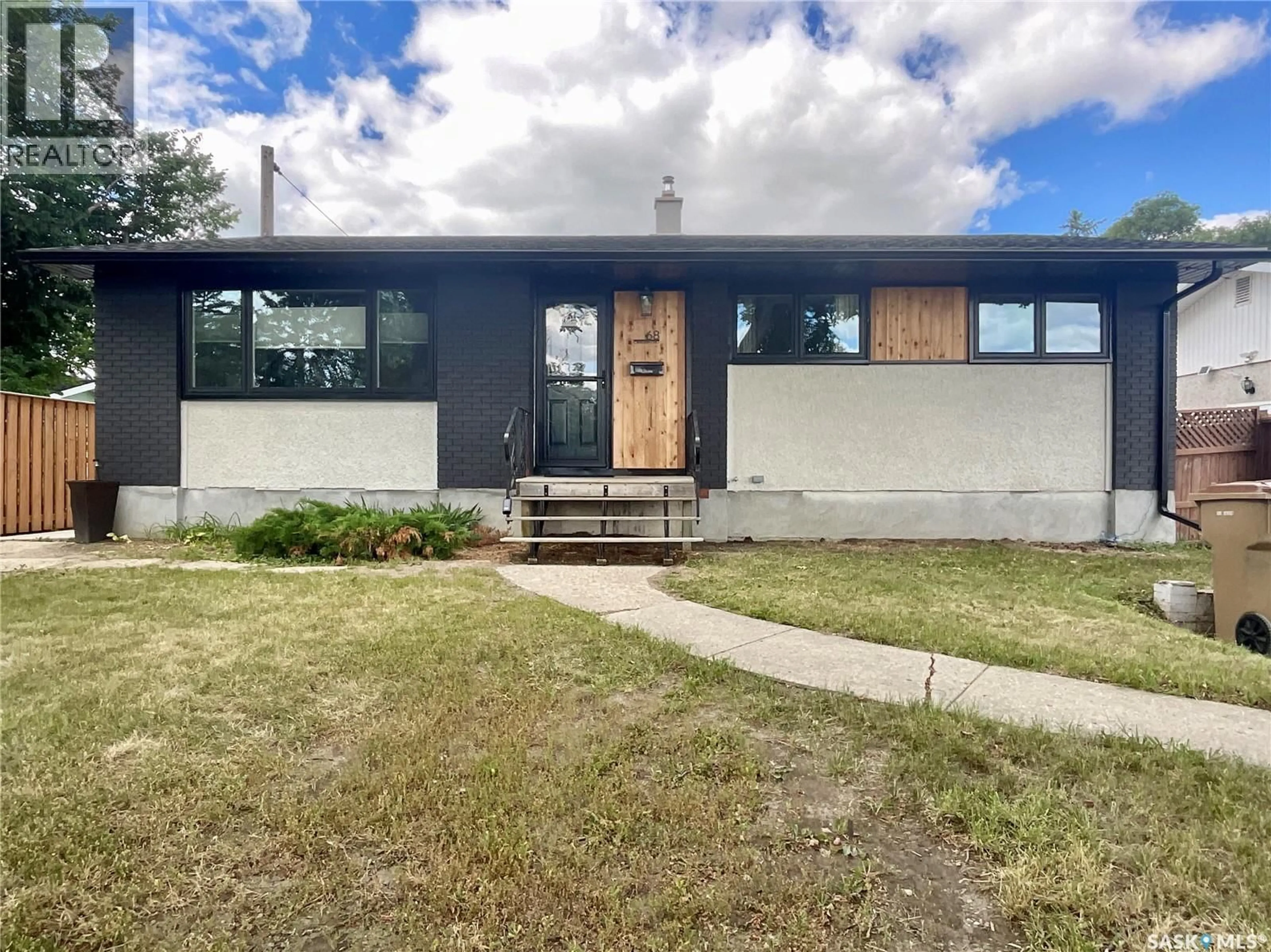 Home with vinyl exterior material, street for 68 CAMERON CRESCENT, Regina Saskatchewan S4S2X2
